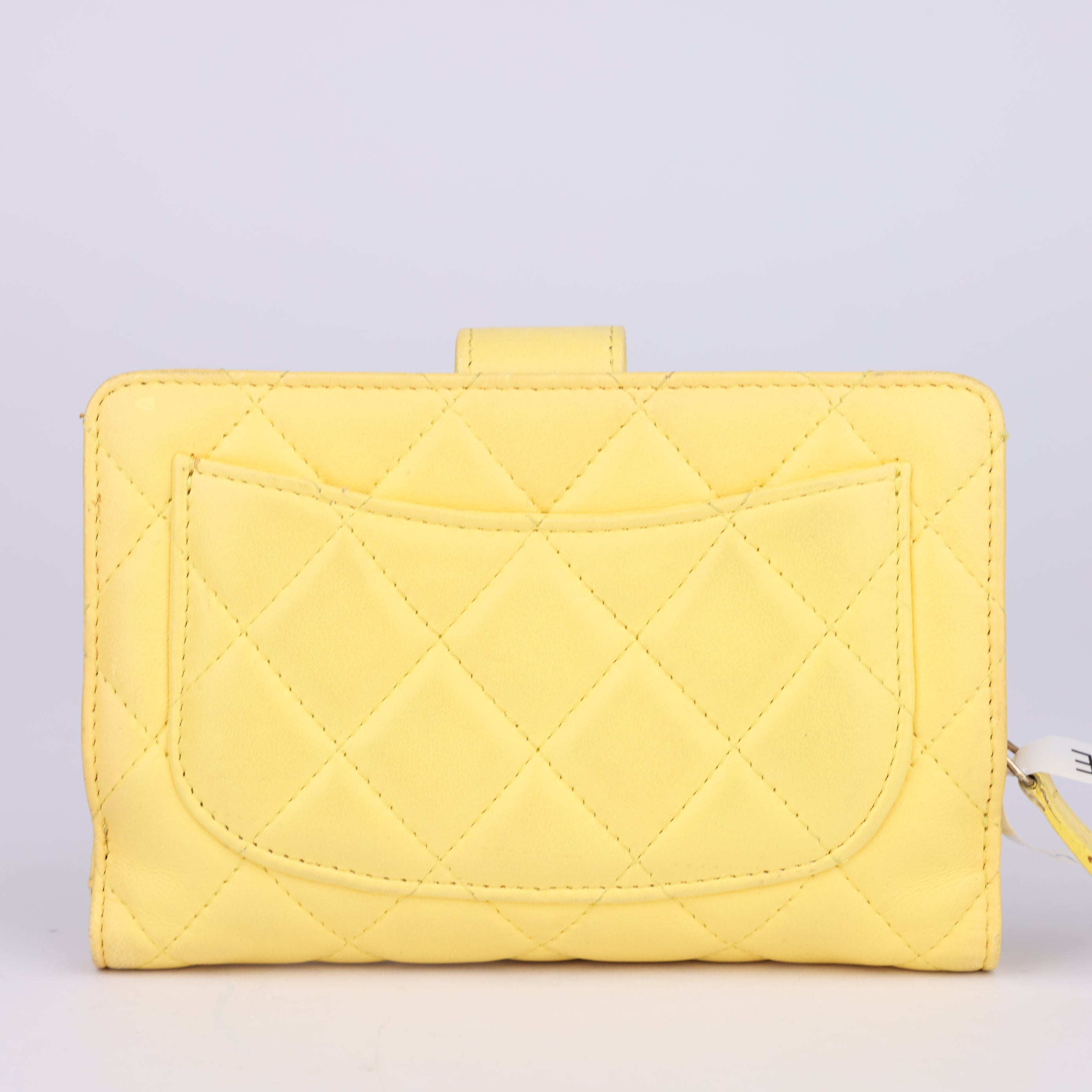 J1668 Chanel CC French Wallet Quilted Lambskin- Pre Owned