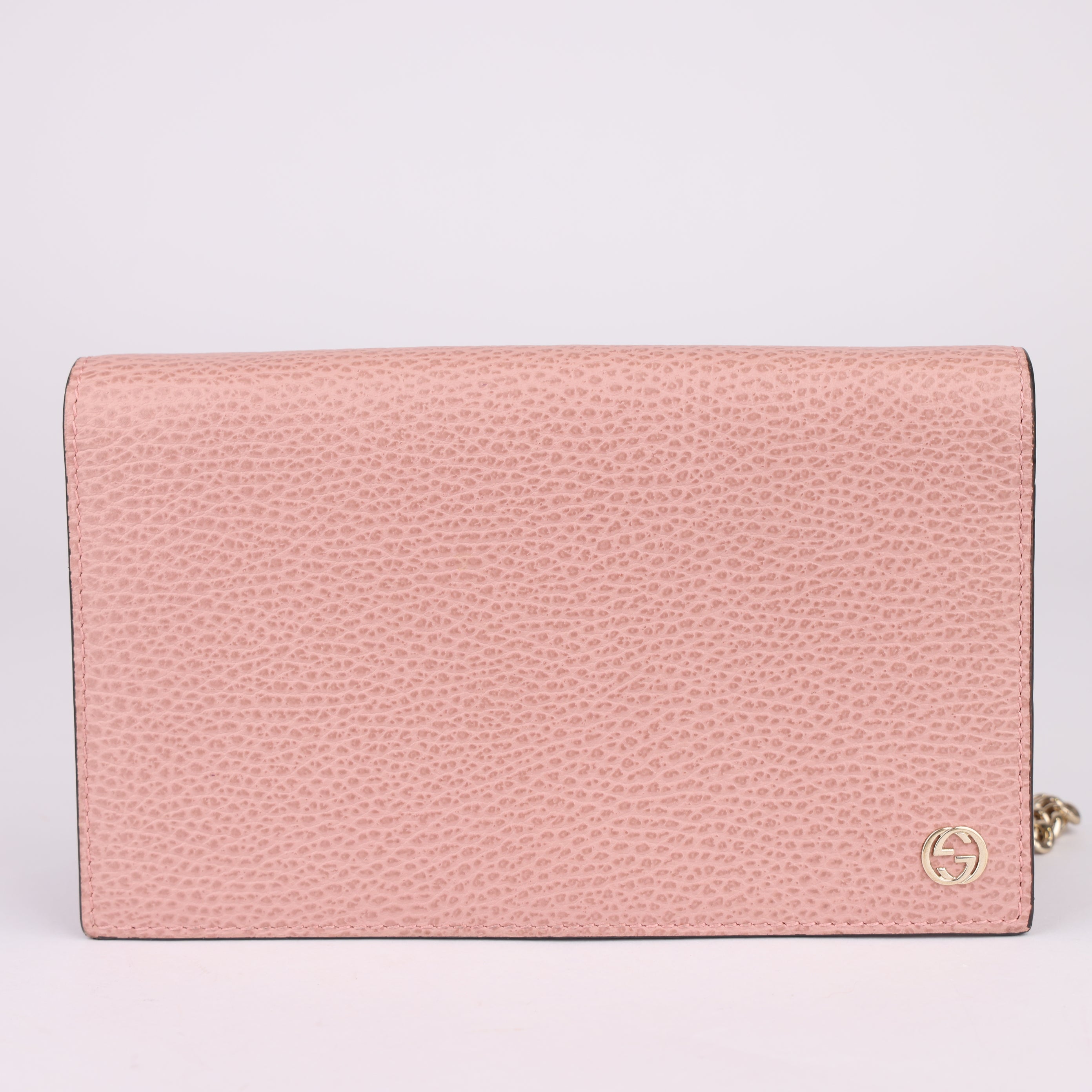 J1658 Gucci Women's Dust Pink Textured Leathe Bag- Pre Owned