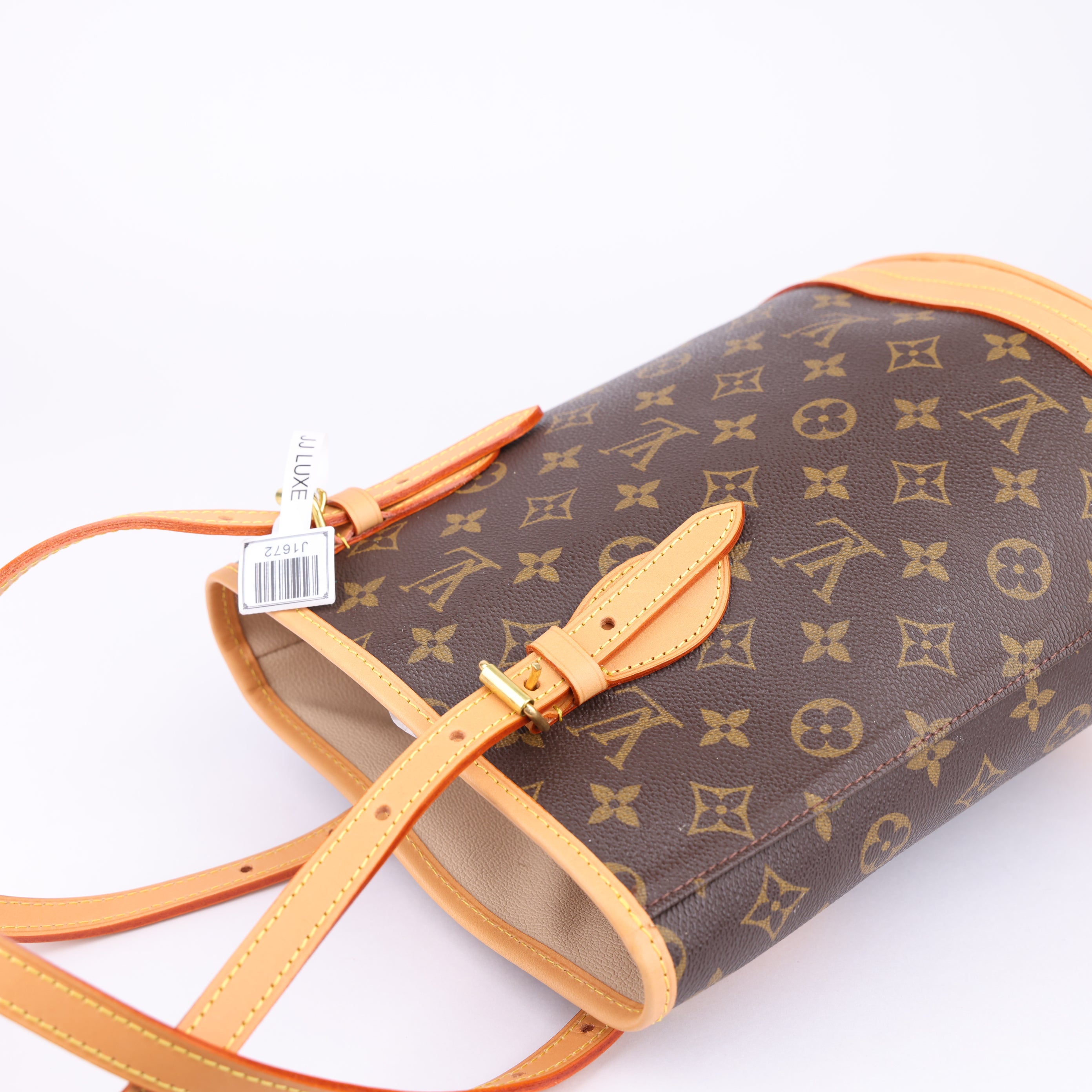 J1672 Louis Vuitton Petit Monogram Canvas bucket bag- Pre Owned