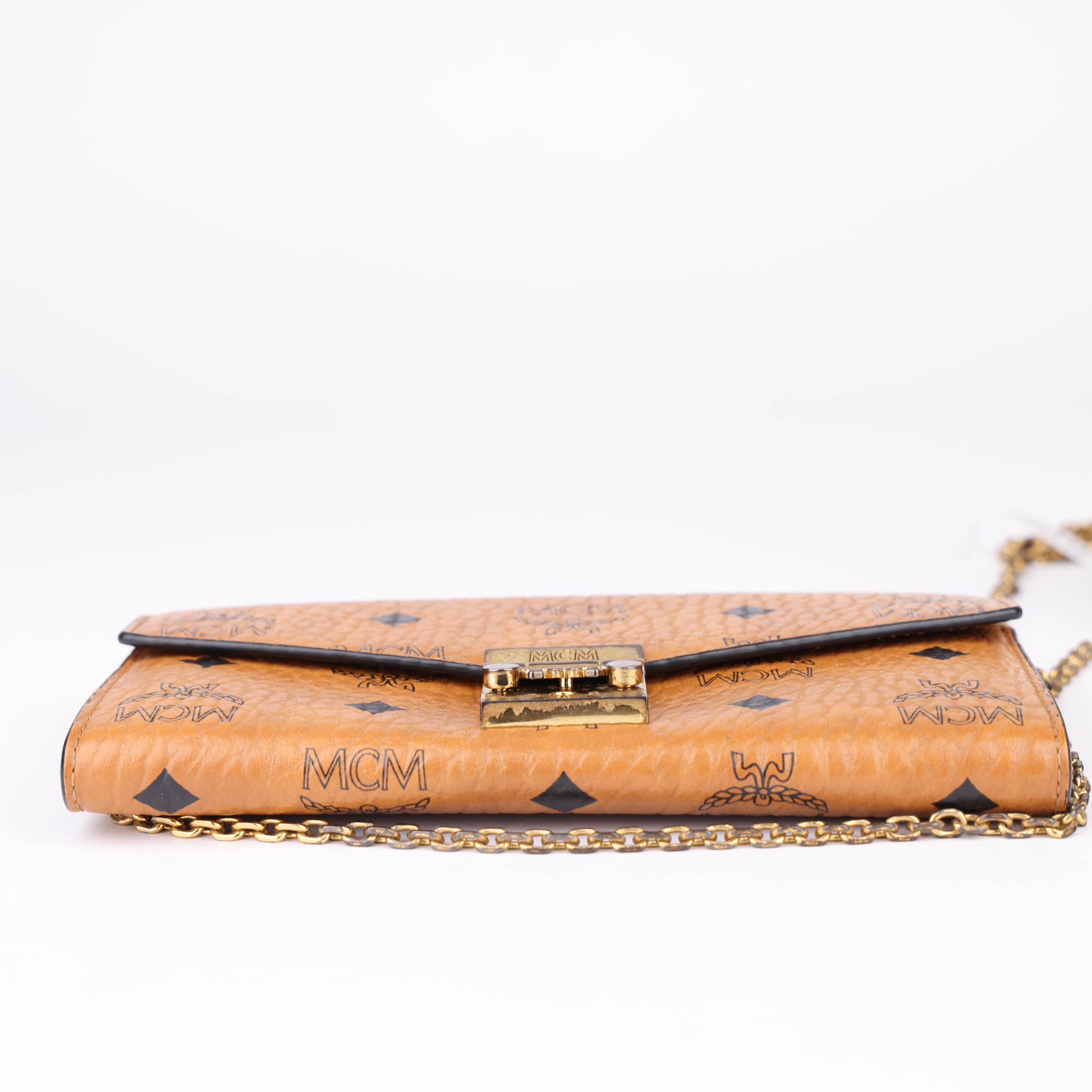 J1639 MCM Leather Printed Wallet- Pre Owned