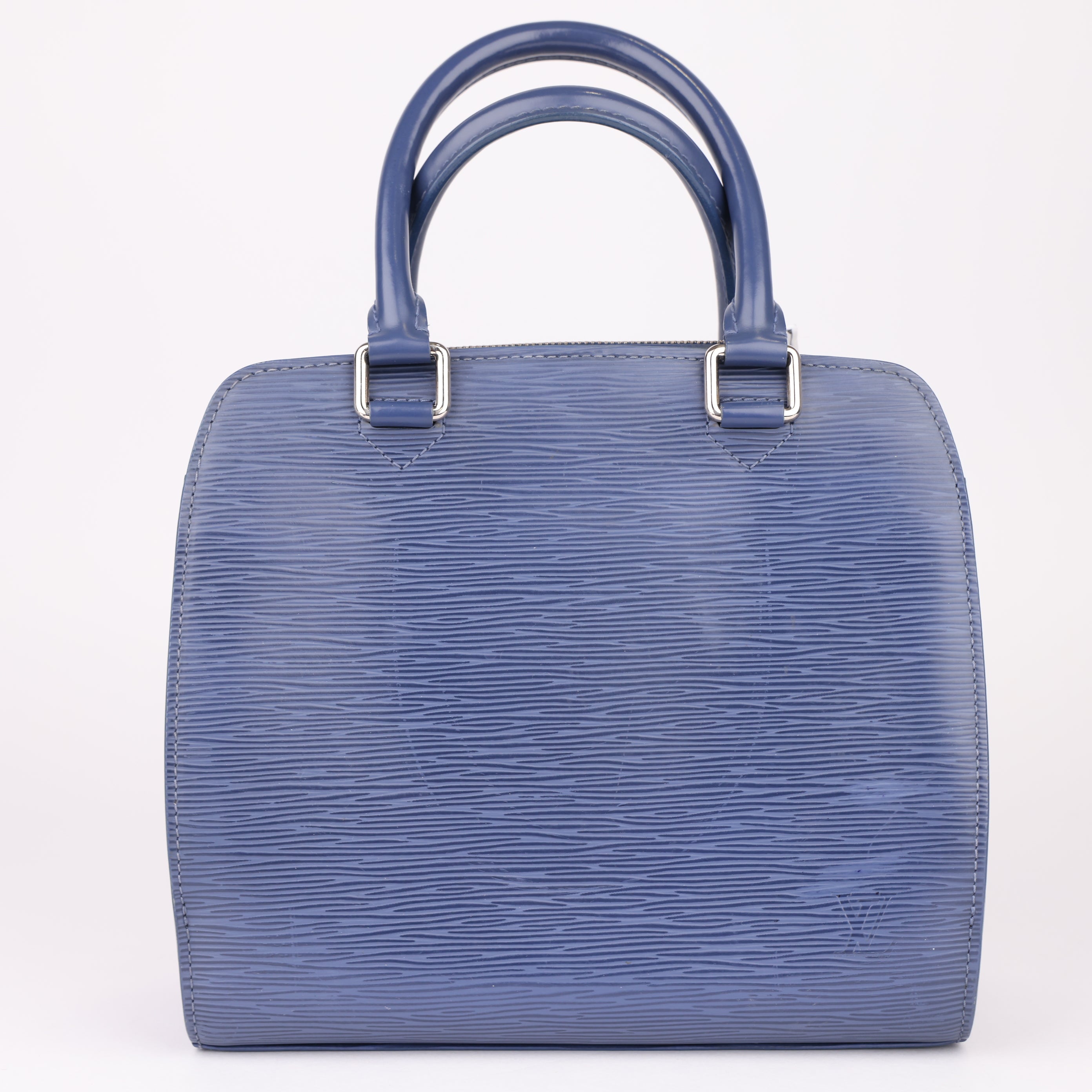 J1637 Louis Vuitton Epi Pont-Neuf Blue Handle Bags- Pre Owned