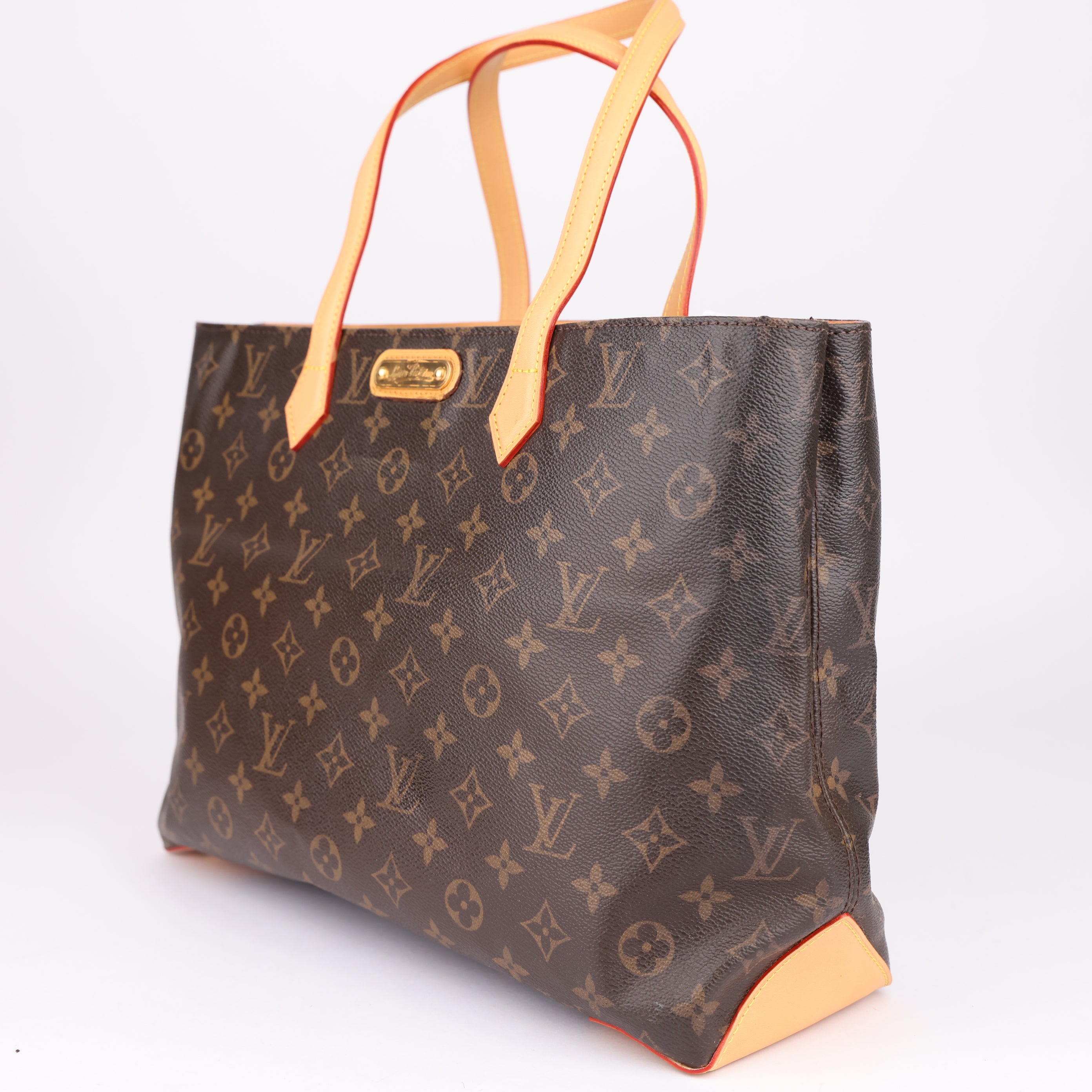 J1607 Louis Vuitton Monogram Canvas Wilshire MM Tote Bag- Pre Owned