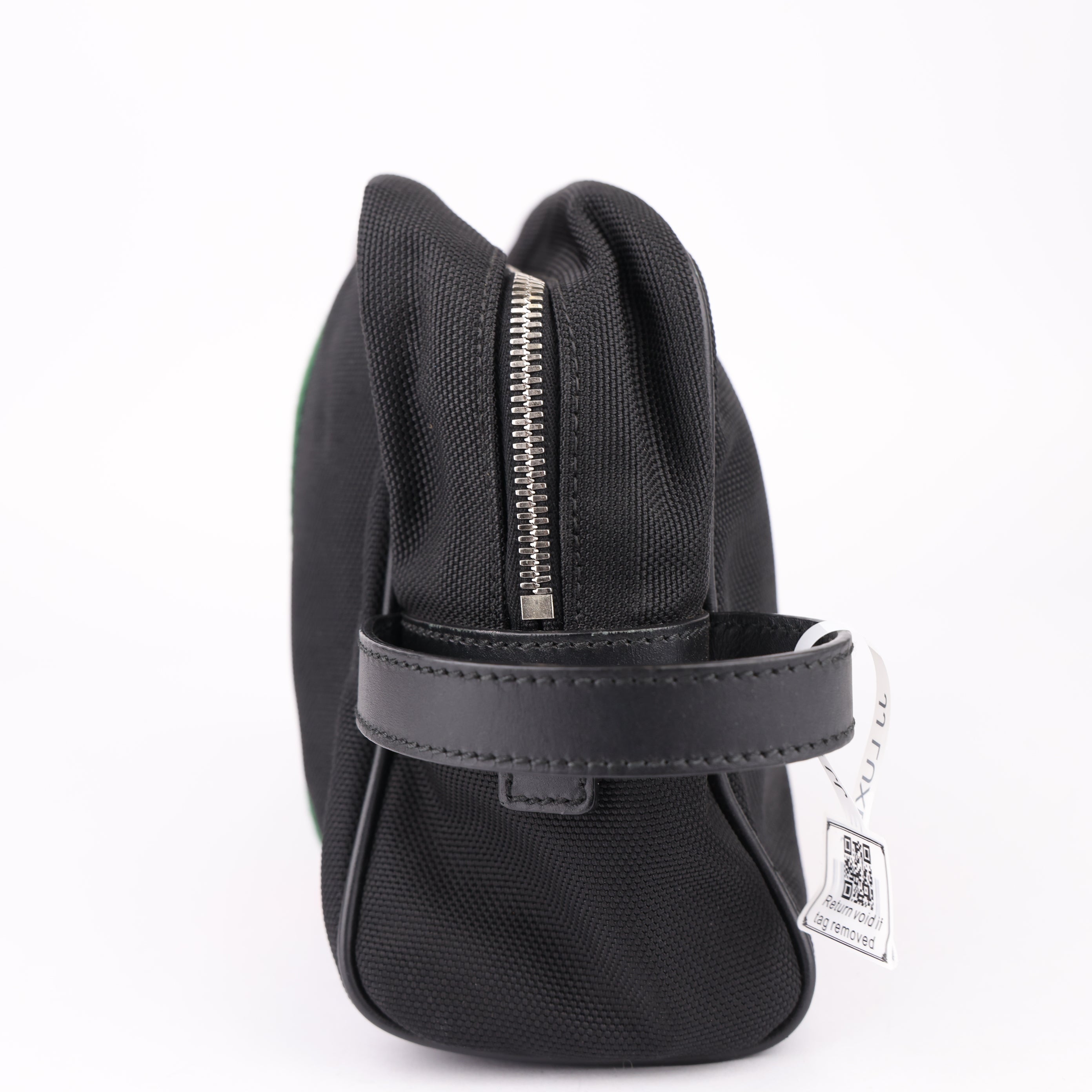 J1574 Gucci Ophidia Toiletry Bag Mini Web Stripe Black- Pre Owned