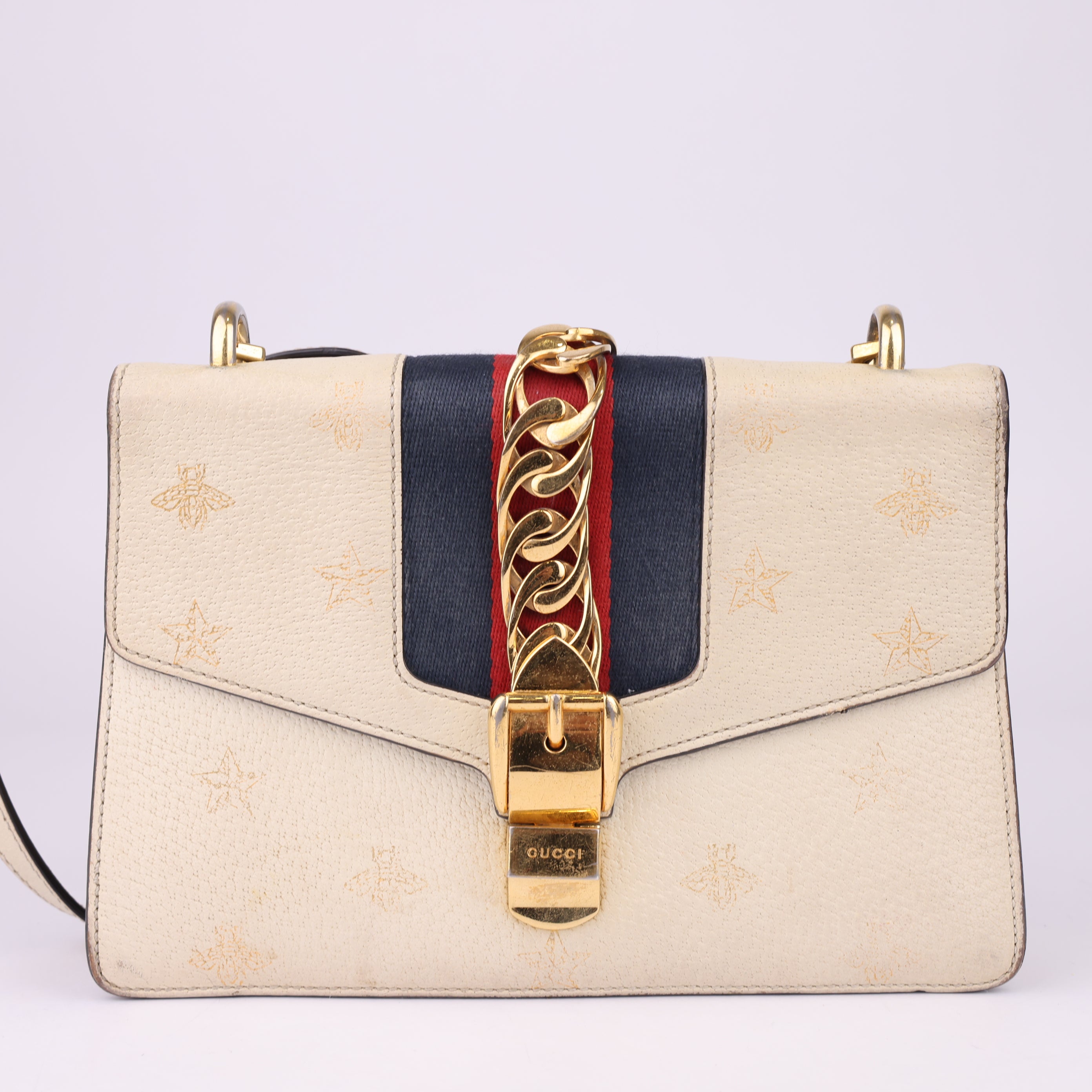 J1568 Gucci GG Marmont Bees & Stars Shoulder Bag- Pre Owned