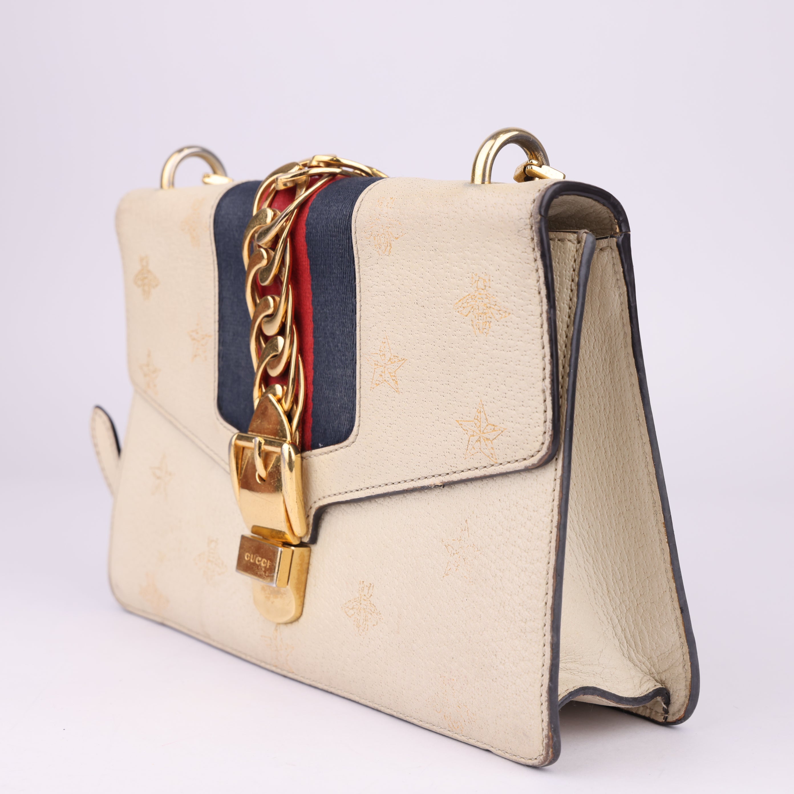 J1568 Gucci GG Marmont Bees & Stars Shoulder Bag- Pre Owned