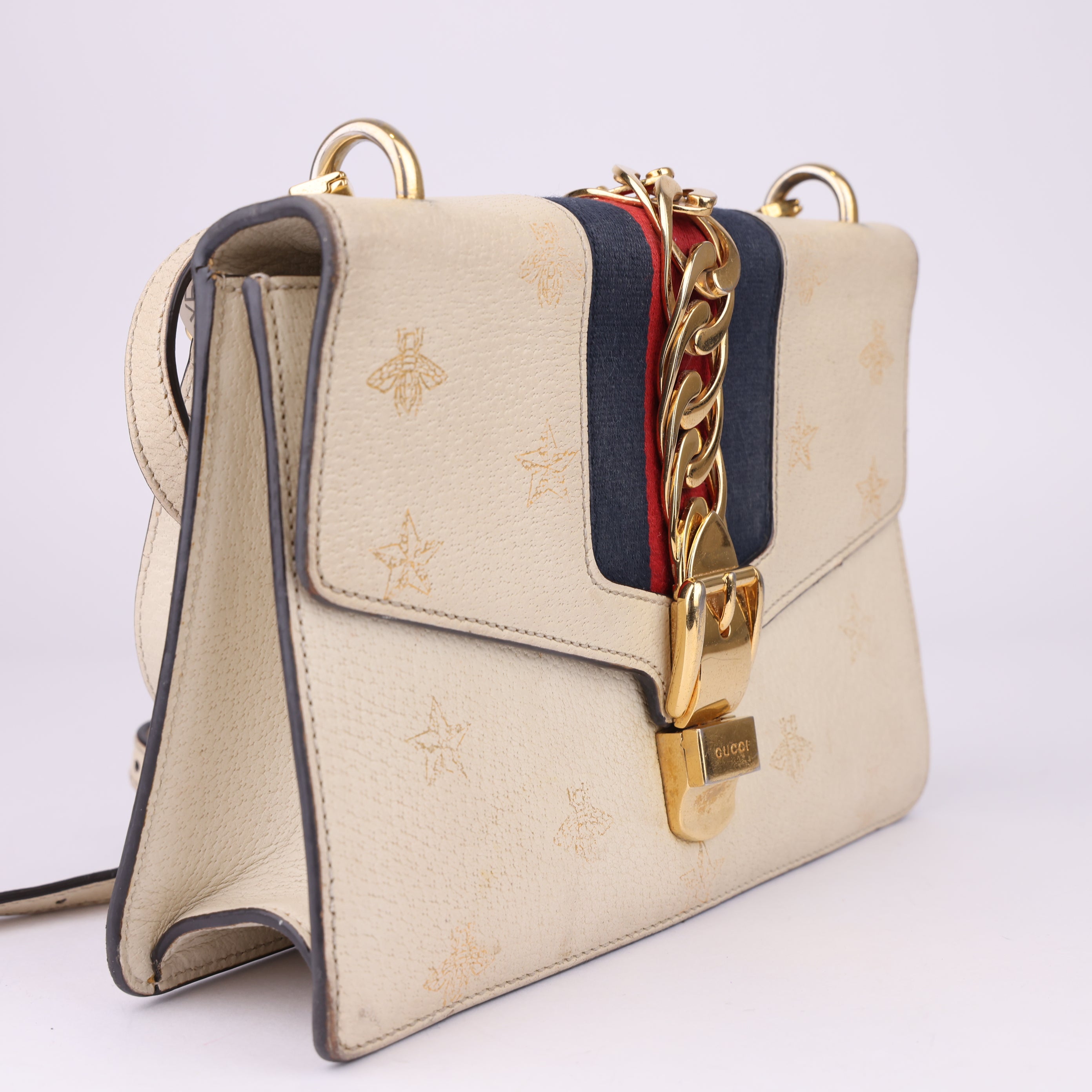 J1568 Gucci GG Marmont Bees & Stars Shoulder Bag- Pre Owned