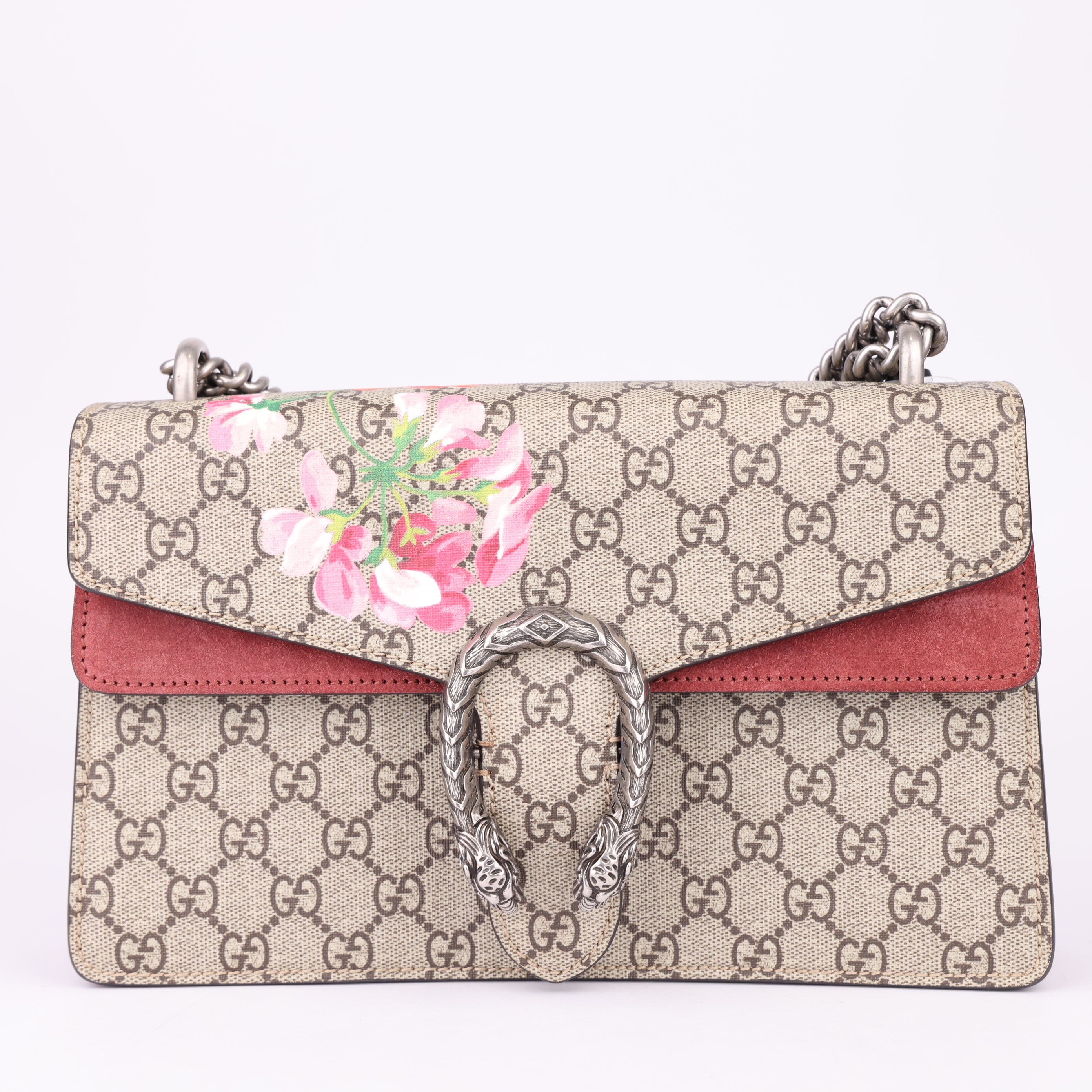J1565 Gucci GG Marmont Floral Shoulder Bag- Pre Owned