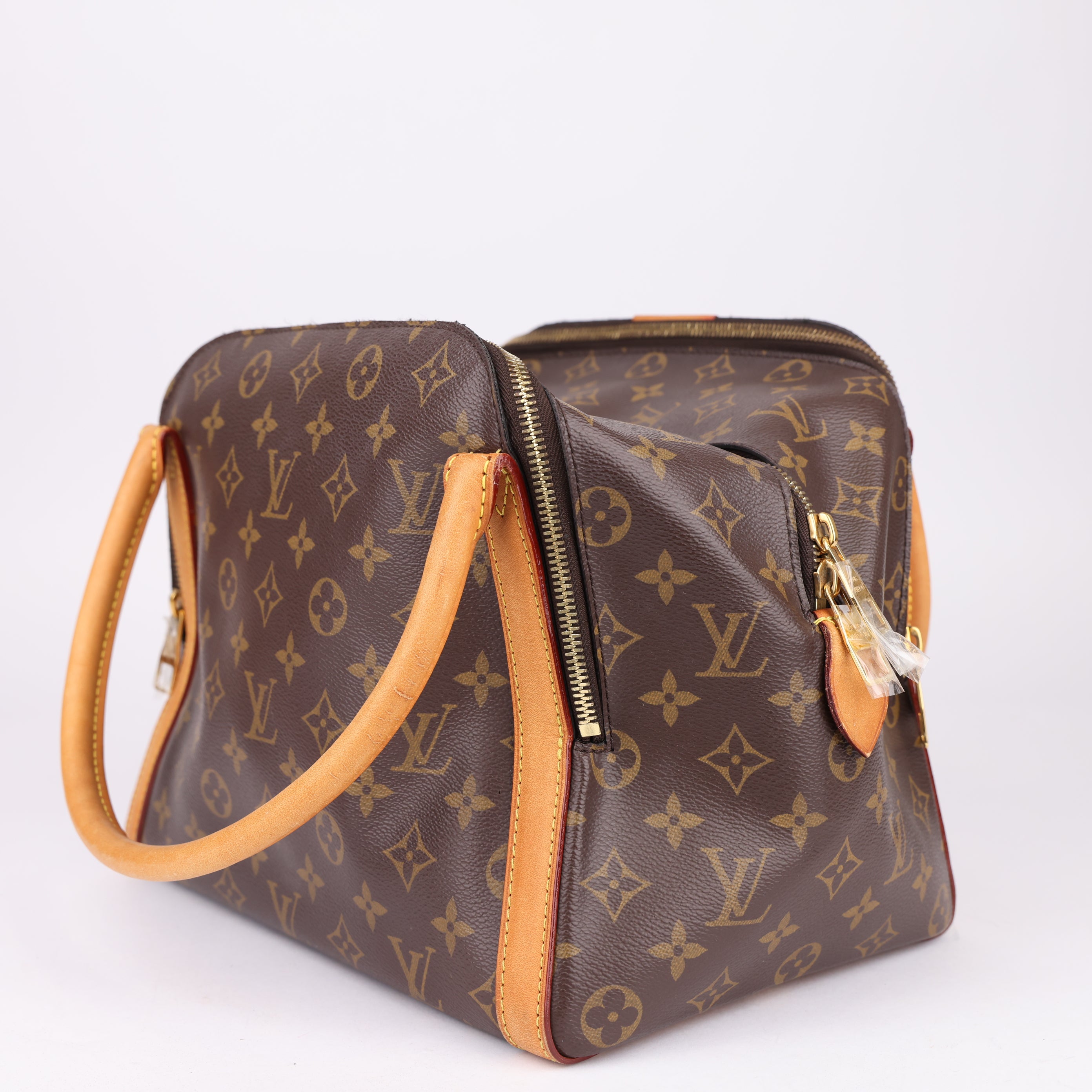 J1598 Louis Vuitton Brown Canvas Marais Bag- Pre Owned