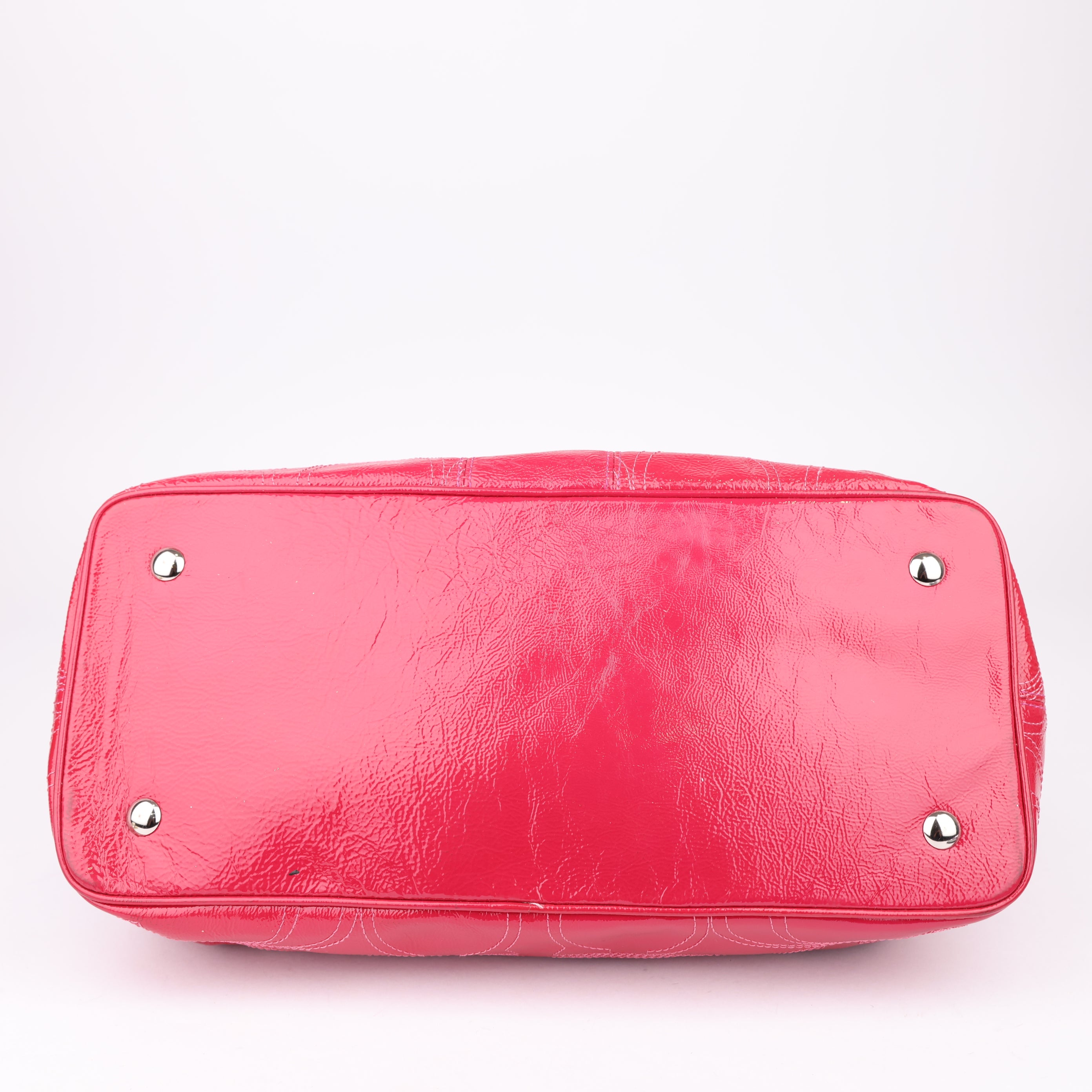 J1543 Coach Red Leather Shoulder Bag- Pre Owned