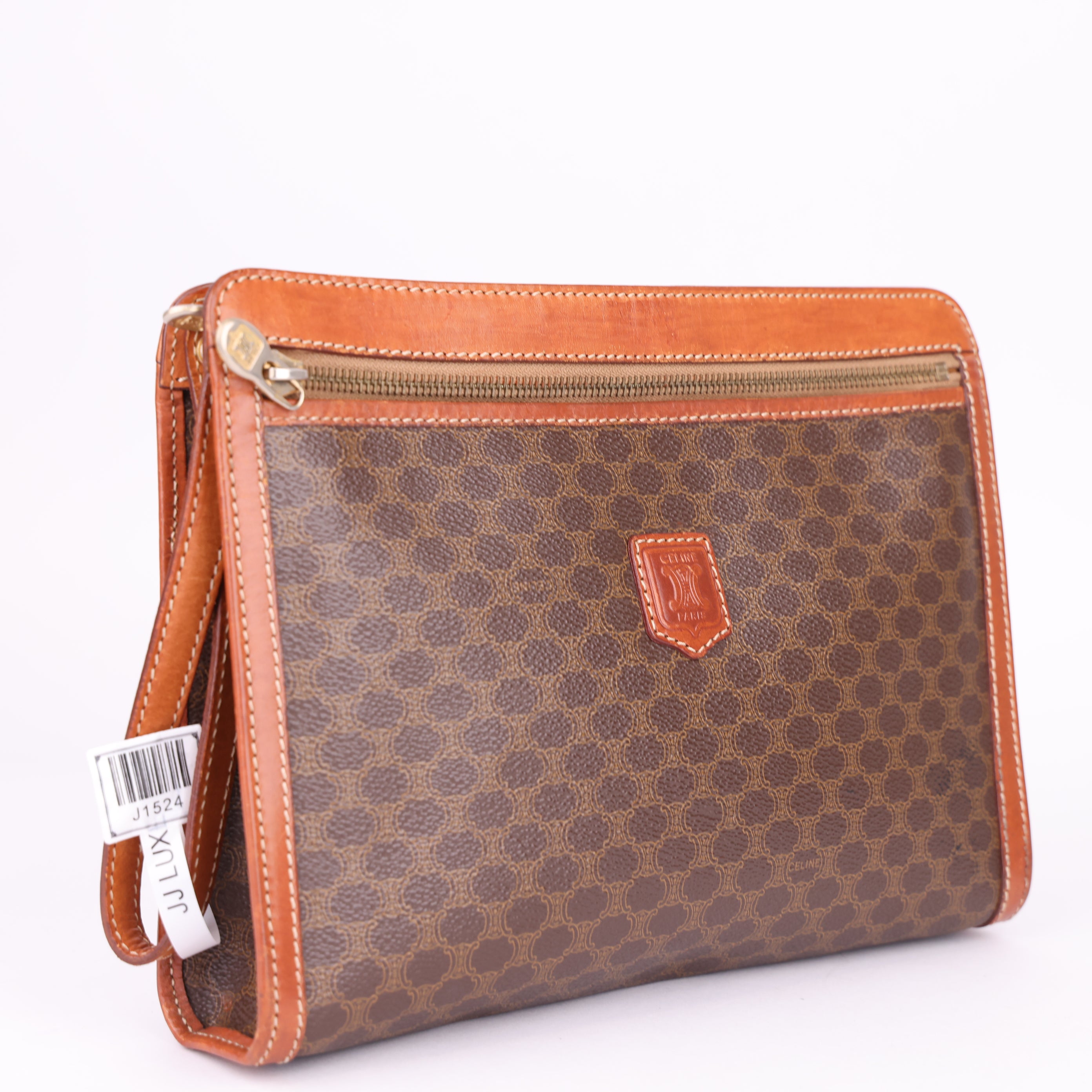 J1524 Celine Macadam PVC Leather Clutch Bag- Pre Owned