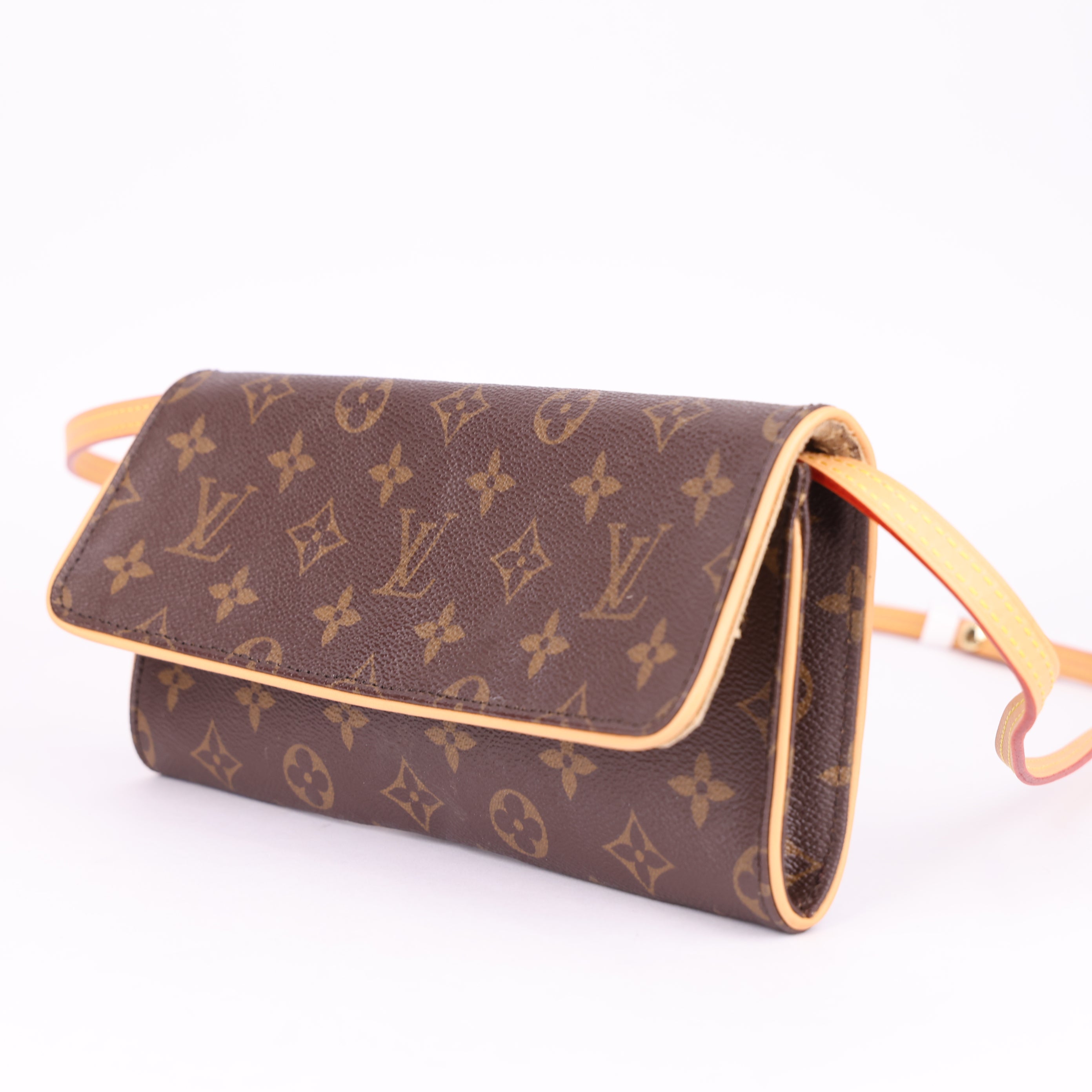 J1538 Louis Vuitton Monogram Pochette Twin PM Shoulder Bag- Pre Owned