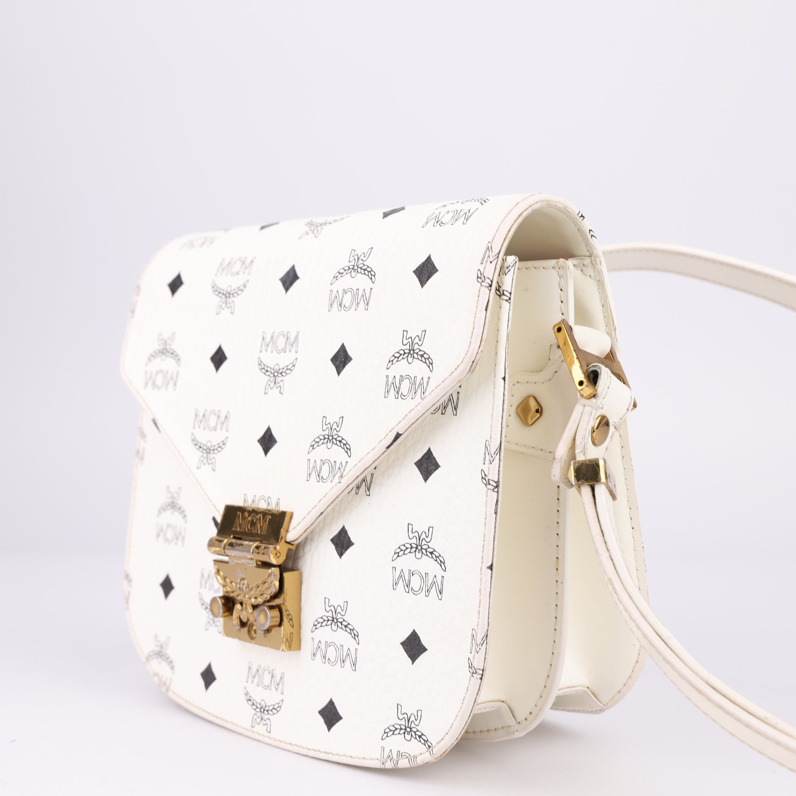 J1512 MCM Patricia Visetos Shoulder Bag- Pre Owned