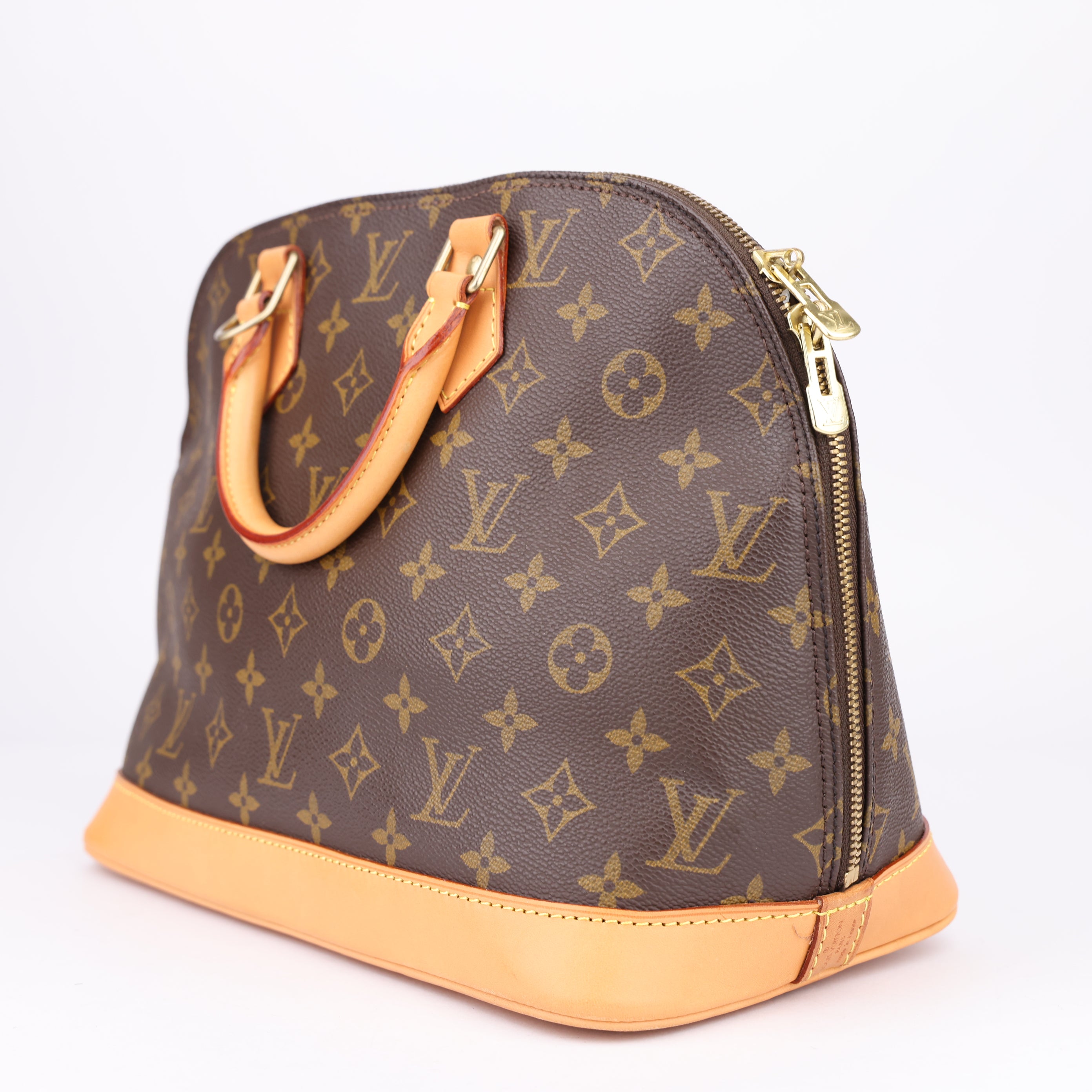 J1515 Louis Vuitton Brown Alma PM Bag- Pre Owned