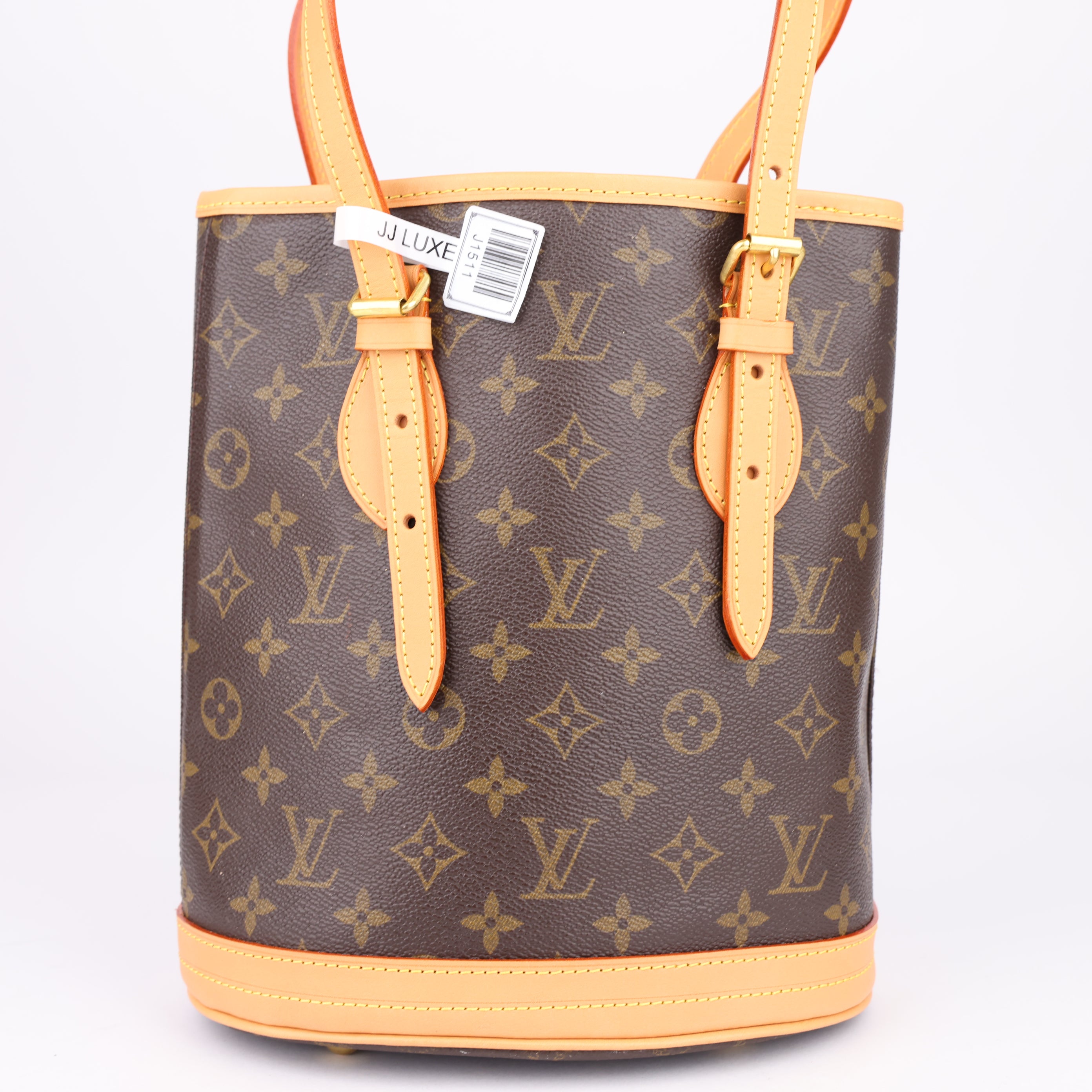 J1511 Louis Vuitton Petit Bucket Bag Monogram- Pre Owned