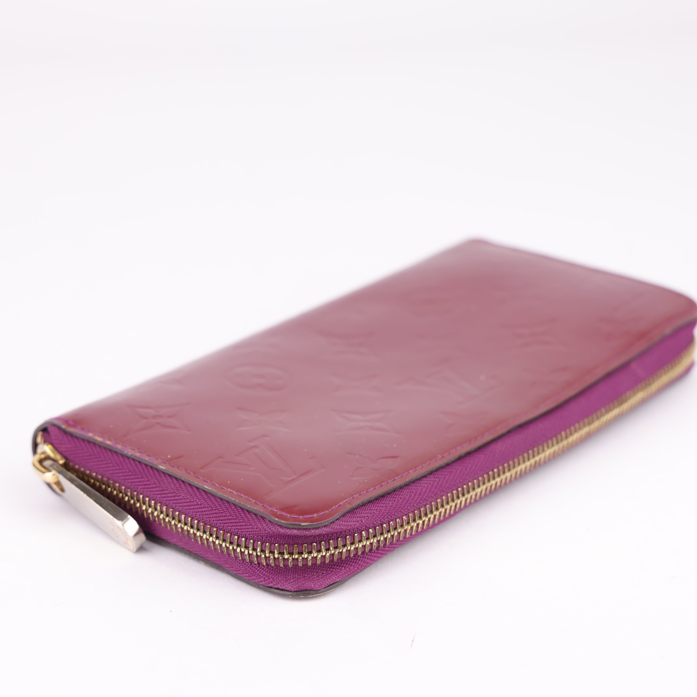 J1482 Louis Vuitton Zippy Wallet Red Patent leather- Pre Owned