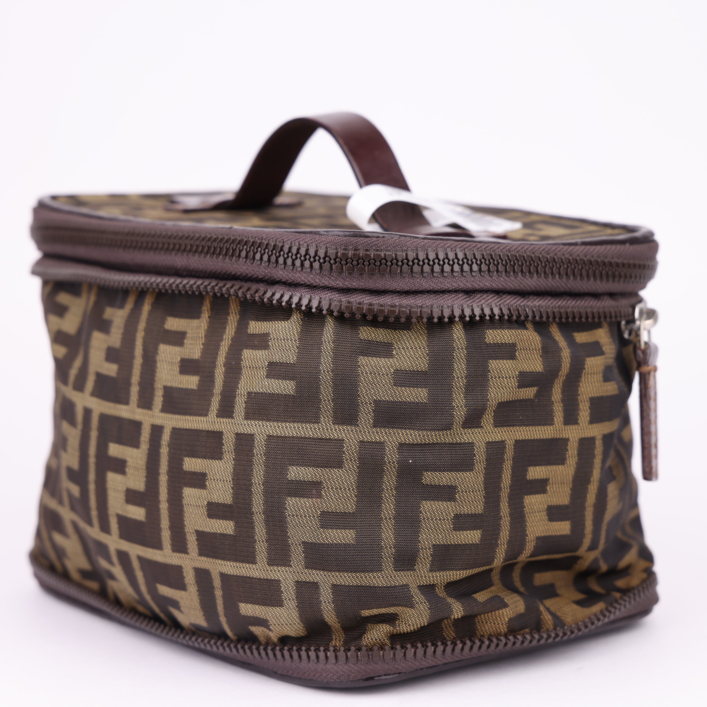 J1498 Fendi Vintage Zucca Cosmetic Bag- Pre Owned