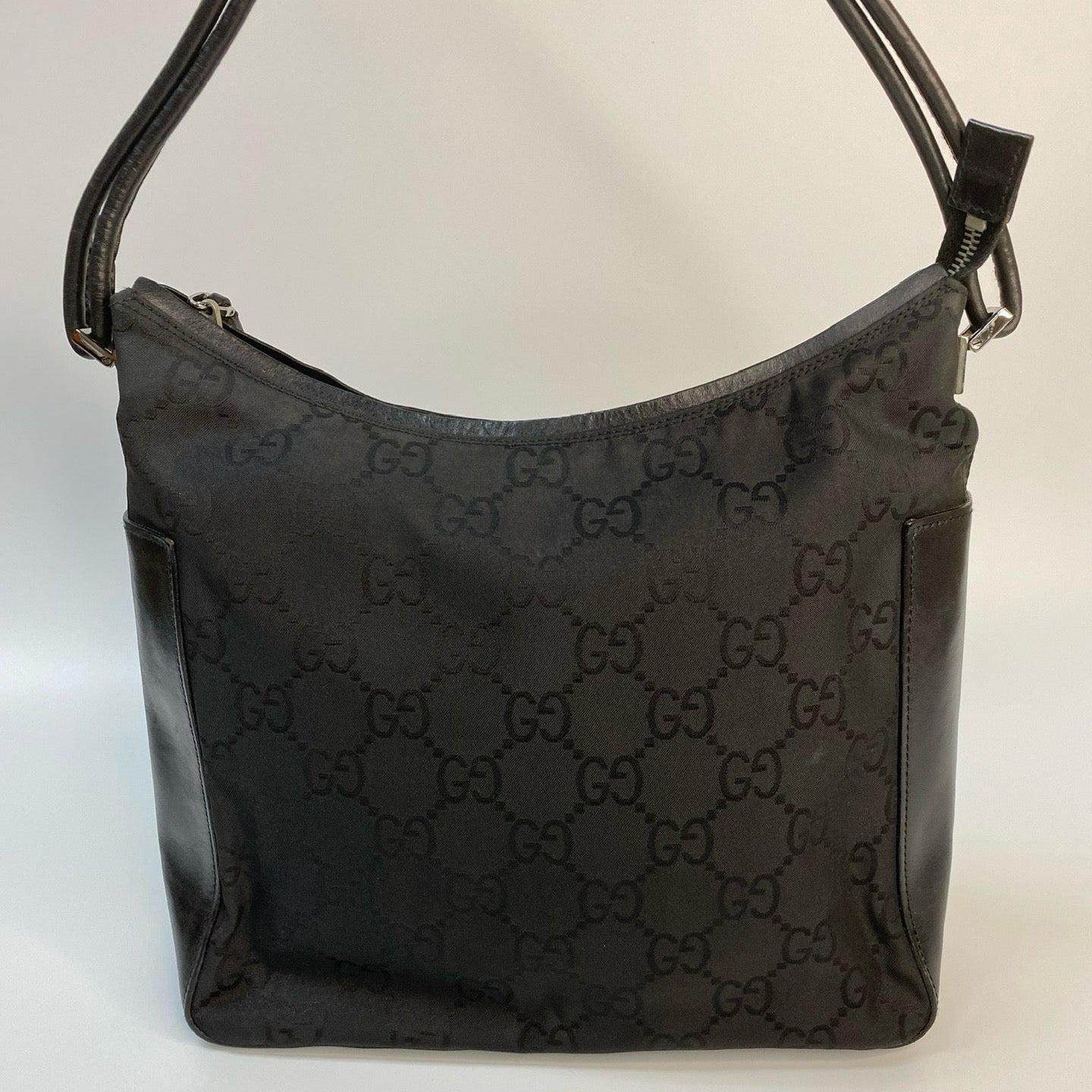 J1116 Gucci Top Handle Bag Nylon Loop Shoulder Bag | Pre-Owned Like New Nylon