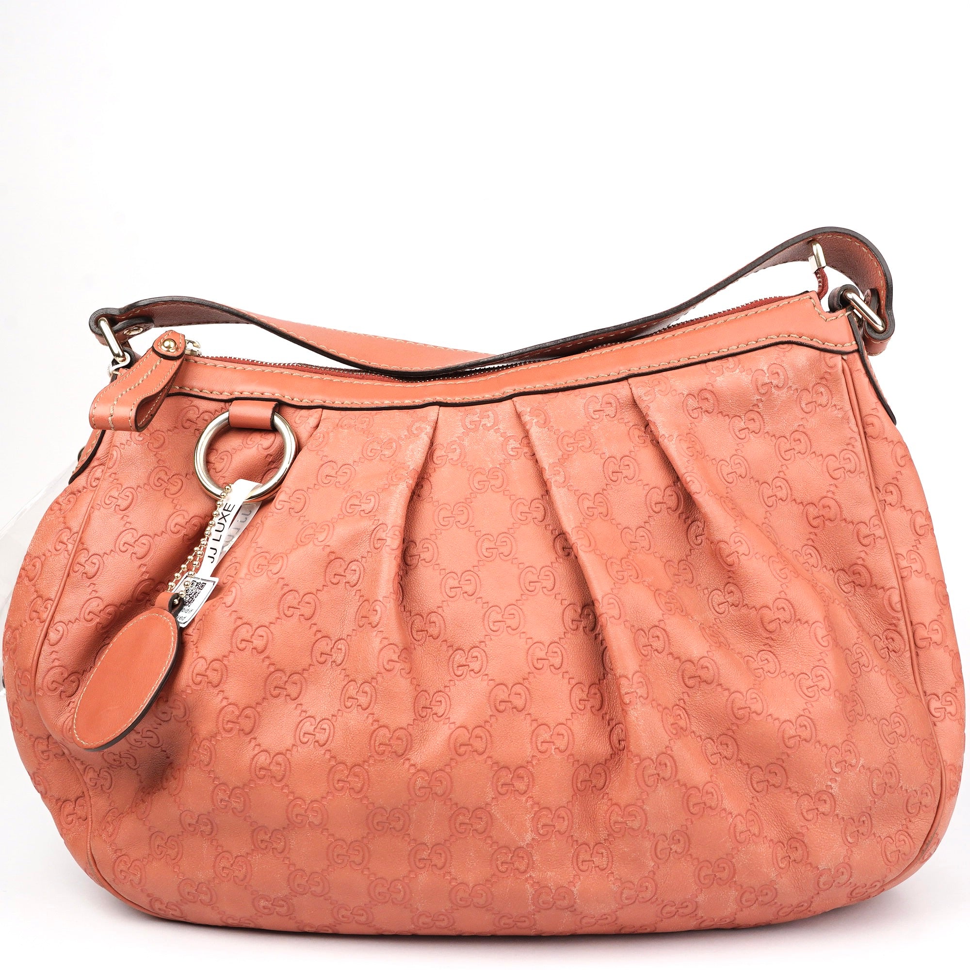 J1432 GUCCI Guccissima Sukey Hobo Rose Bag- Pre Owned