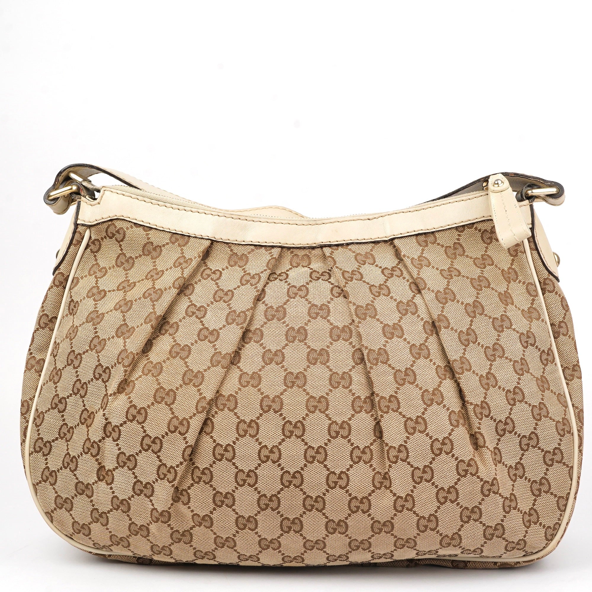 J1431 Gucci GG Canvas Sukey Shoulder Bag- Pre Owned