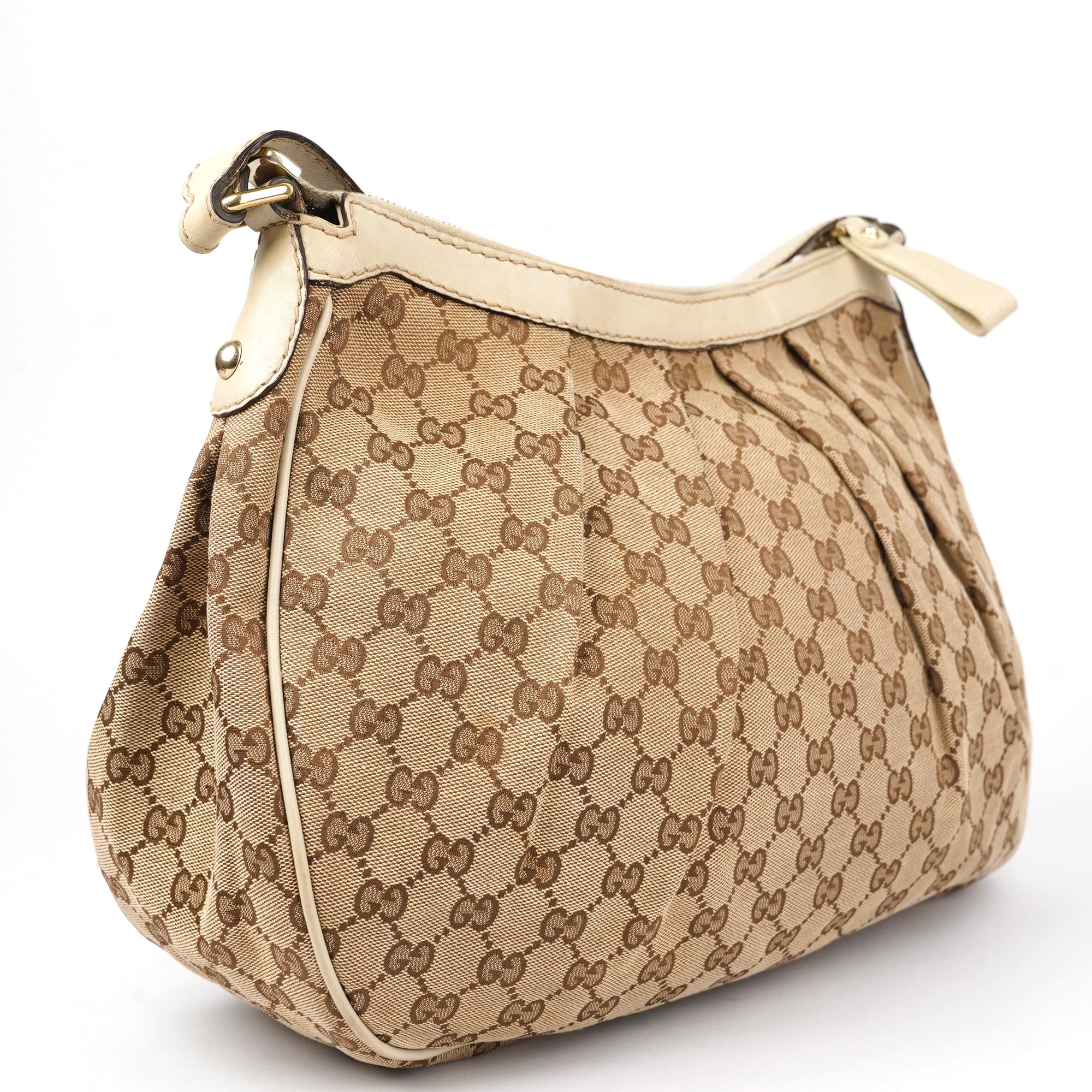 J1431 Gucci GG Canvas Sukey Shoulder Bag- Pre Owned