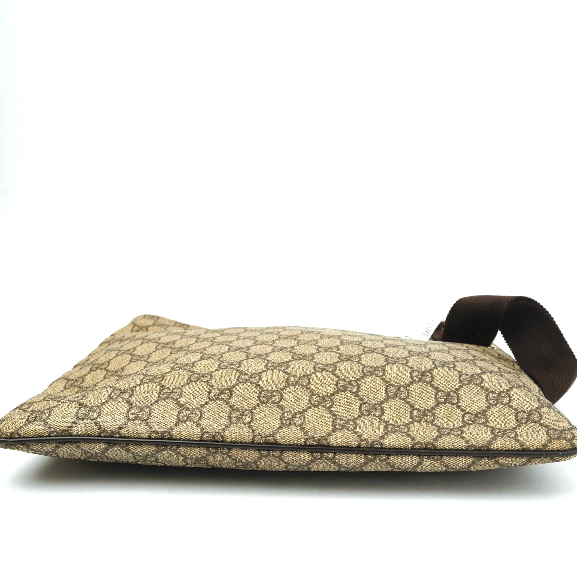 J1421 Gucci Brown GG Supreme shoulder bag- Pre Owned
