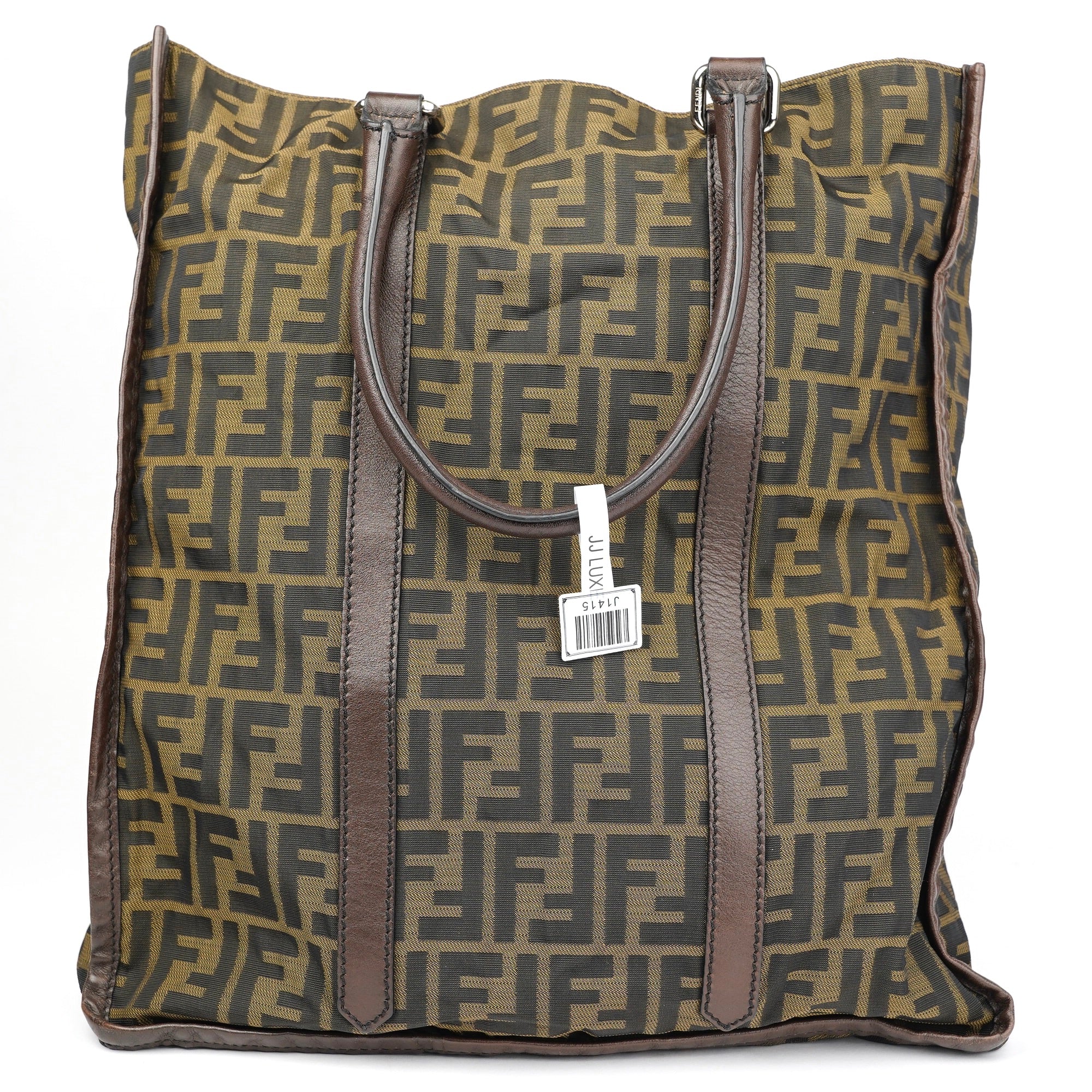 J1415 Fendi Zucca Tote bag Canvas- Pre Owned