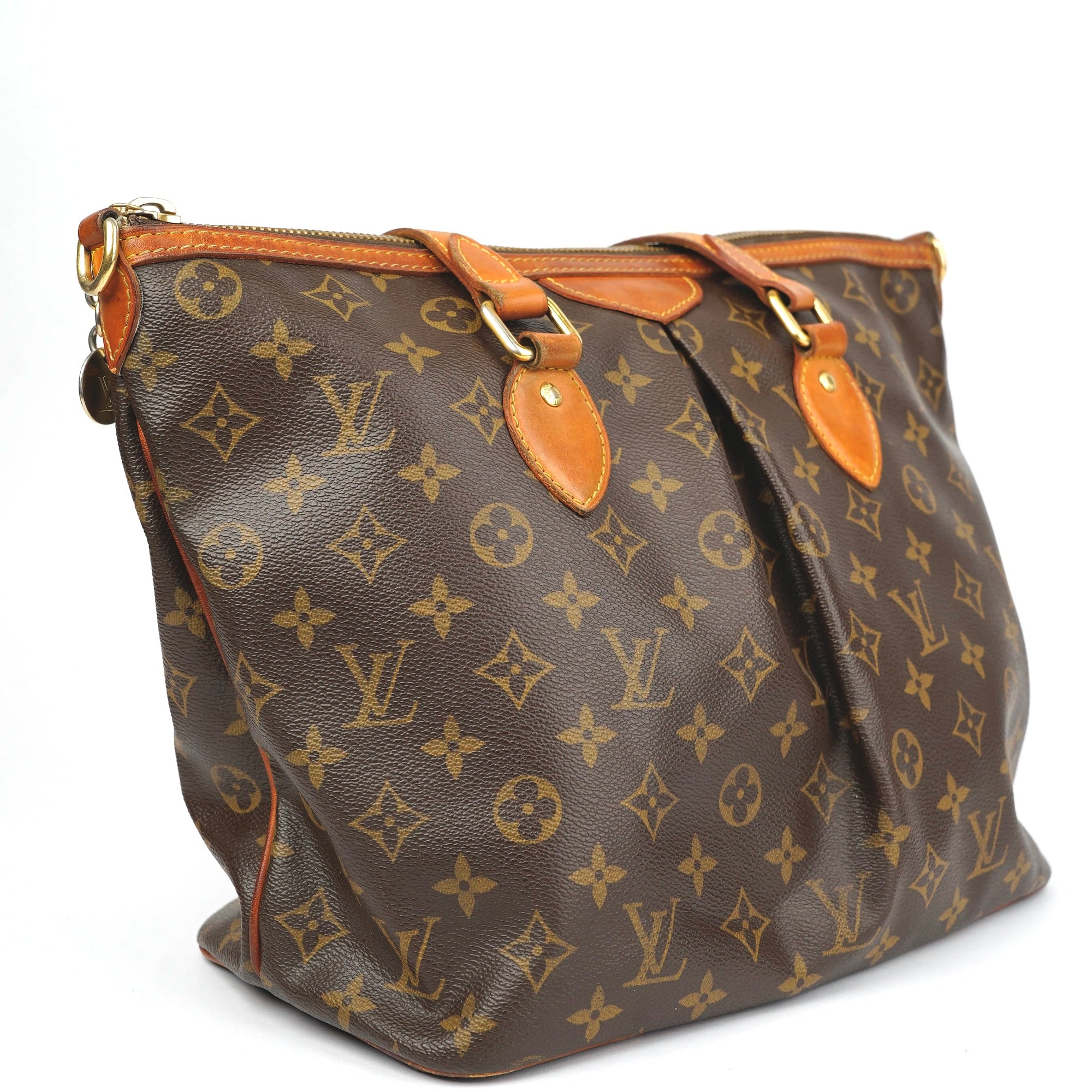 J1410 Louis Vuitton Palermo Handbag Monogram Canvas PM- Pre Owned
