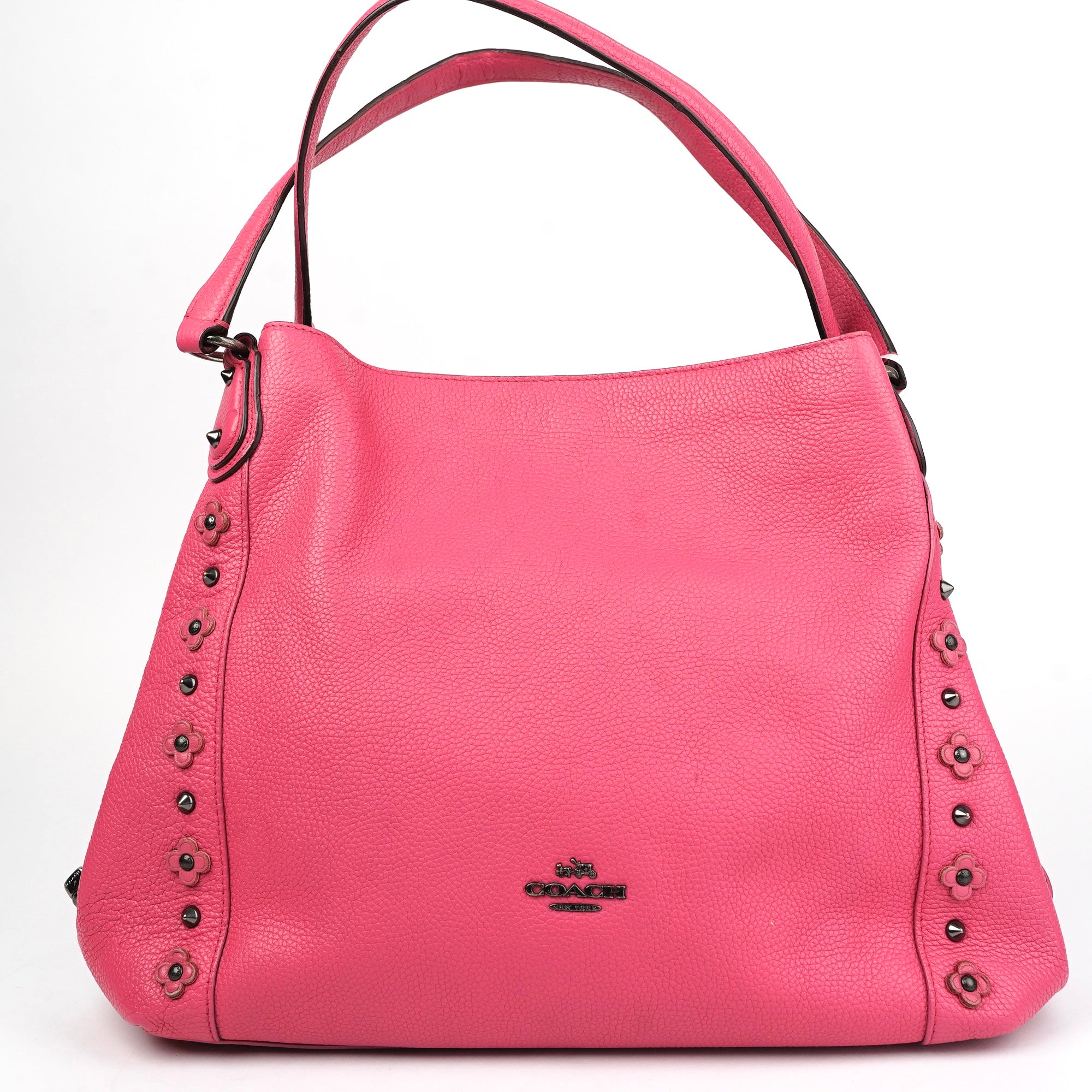 J1405 Coach Edie 31 shoulder bag-hot pink- Pre Owned