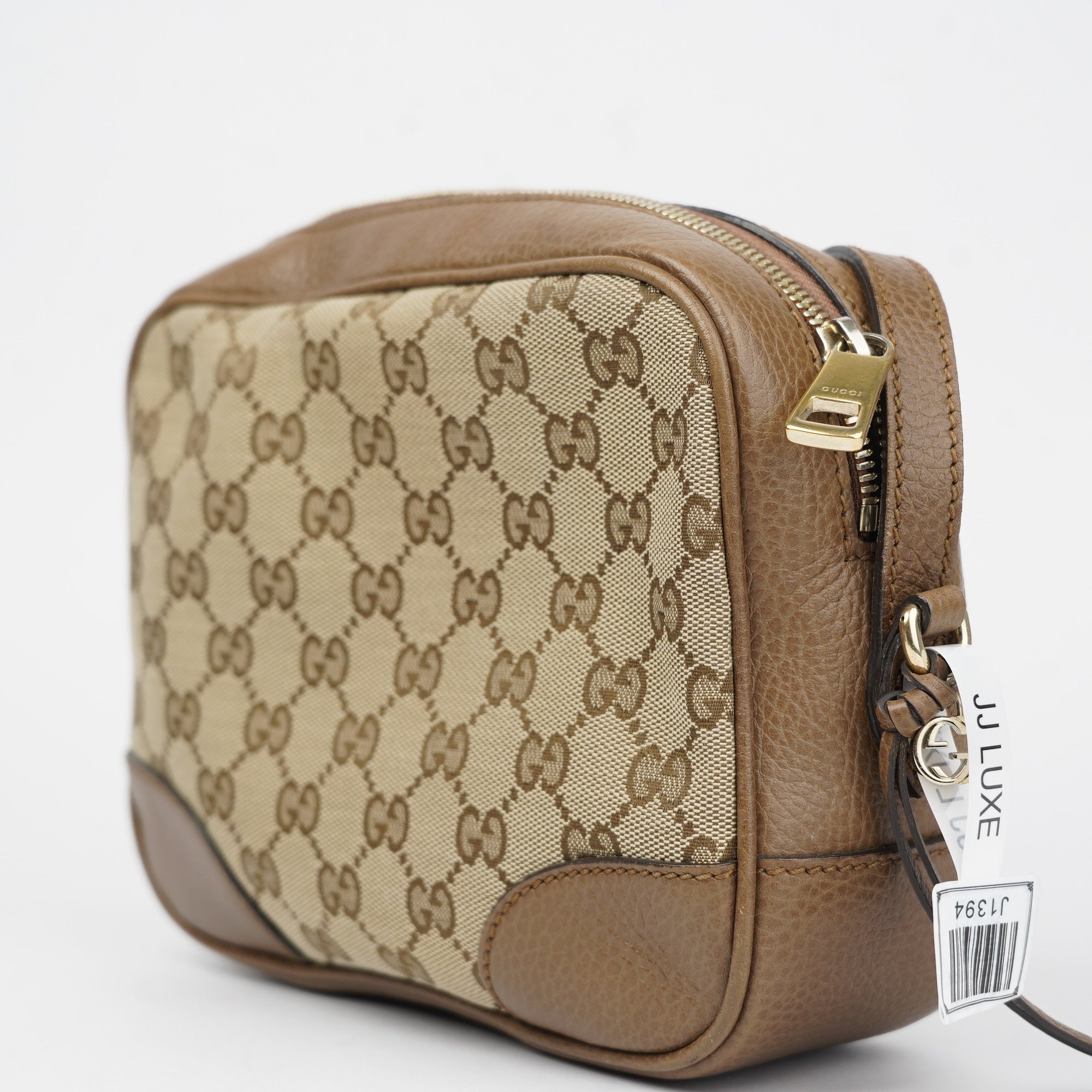 J1394 Gucci Bree Original GG Canvas Mini Messenger Bag- Pre Owned