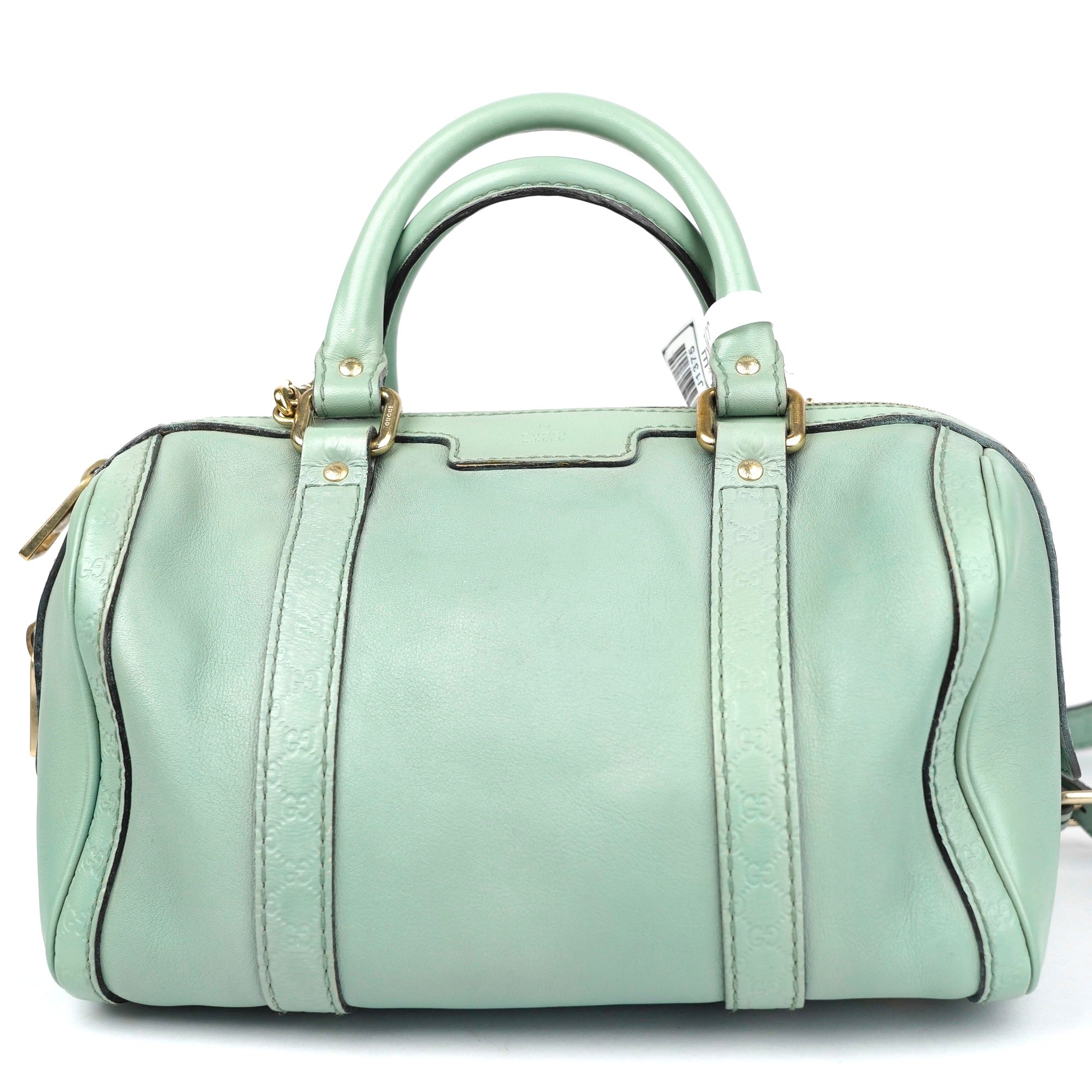 J1375 Gucci Bauletto Mint Green Bag- Pre Owned