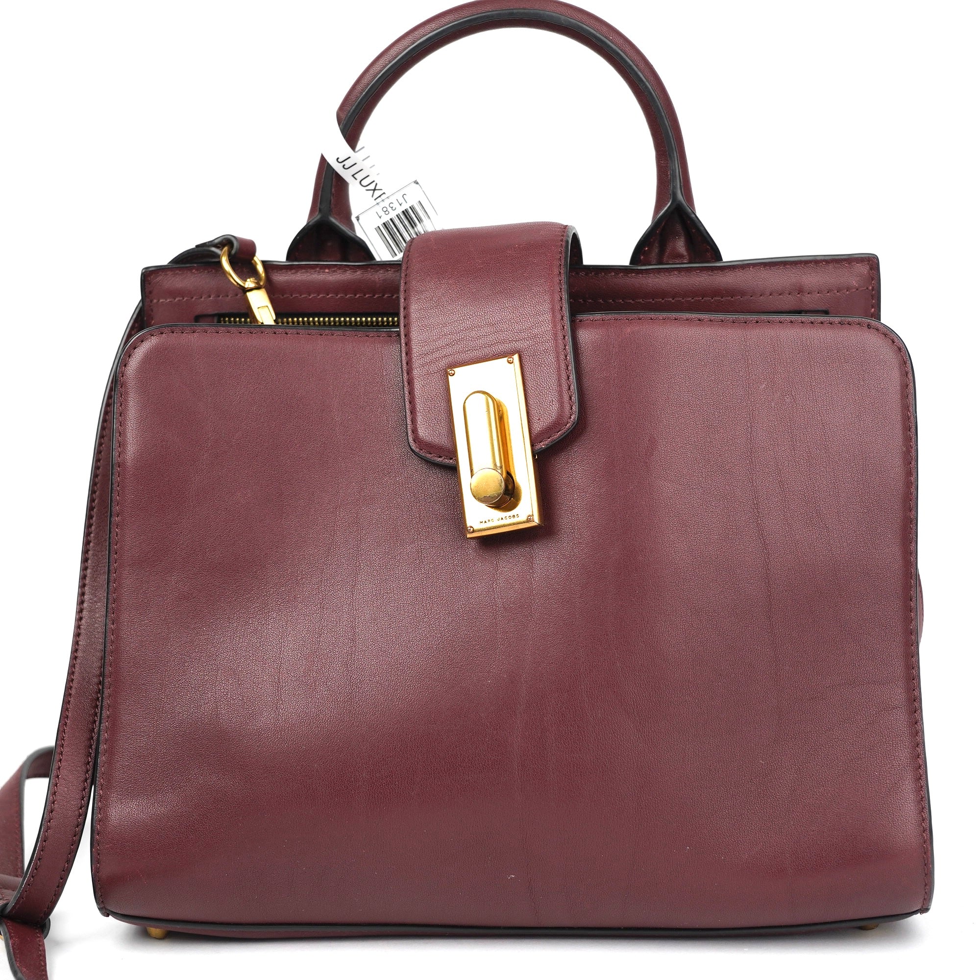 J1381 Marc Jacobs Calfskin Small West End Top Handle Bag - Pre Owned