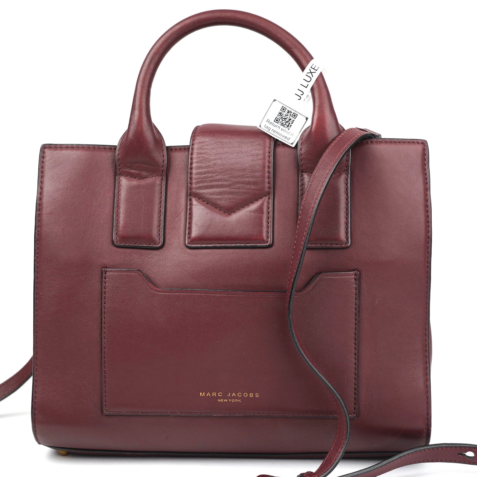 J1381 Marc Jacobs Calfskin Small West End Top Handle Bag - Pre Owned