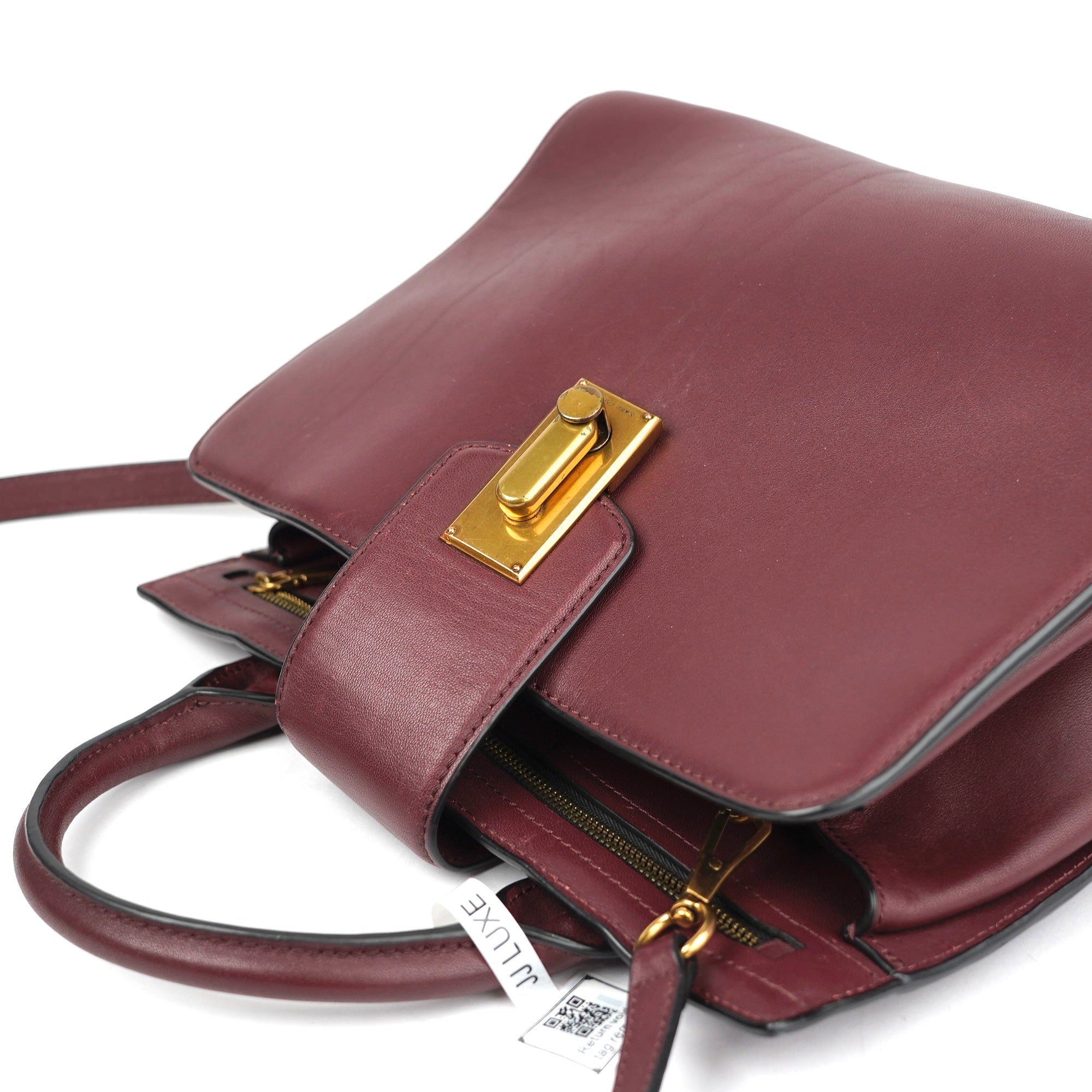 J1381 Marc Jacobs Calfskin Small West End Top Handle Bag - Pre Owned