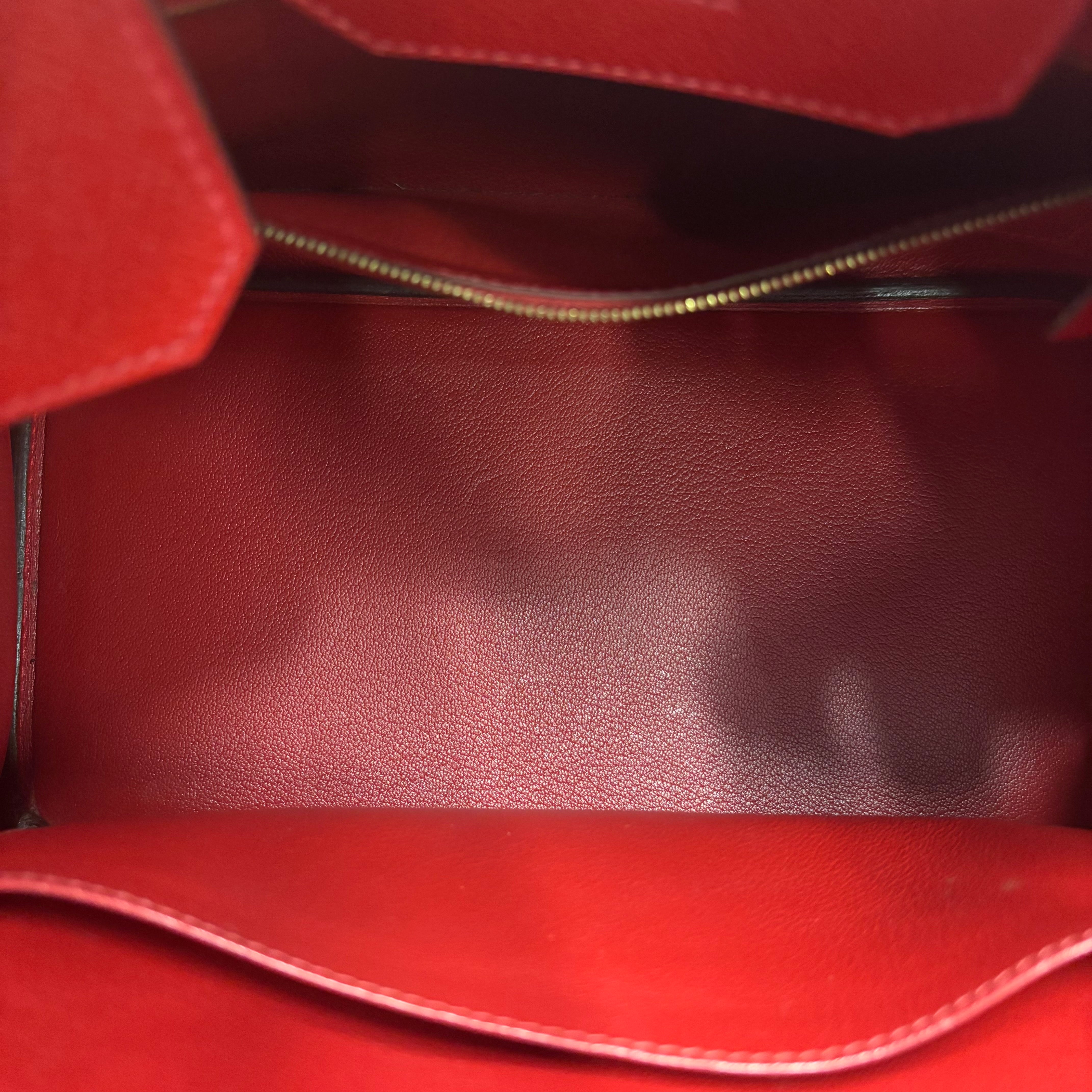 J3213 Hermes Top Handle Bag Birkin 30 | Pre-Owned Like New leather