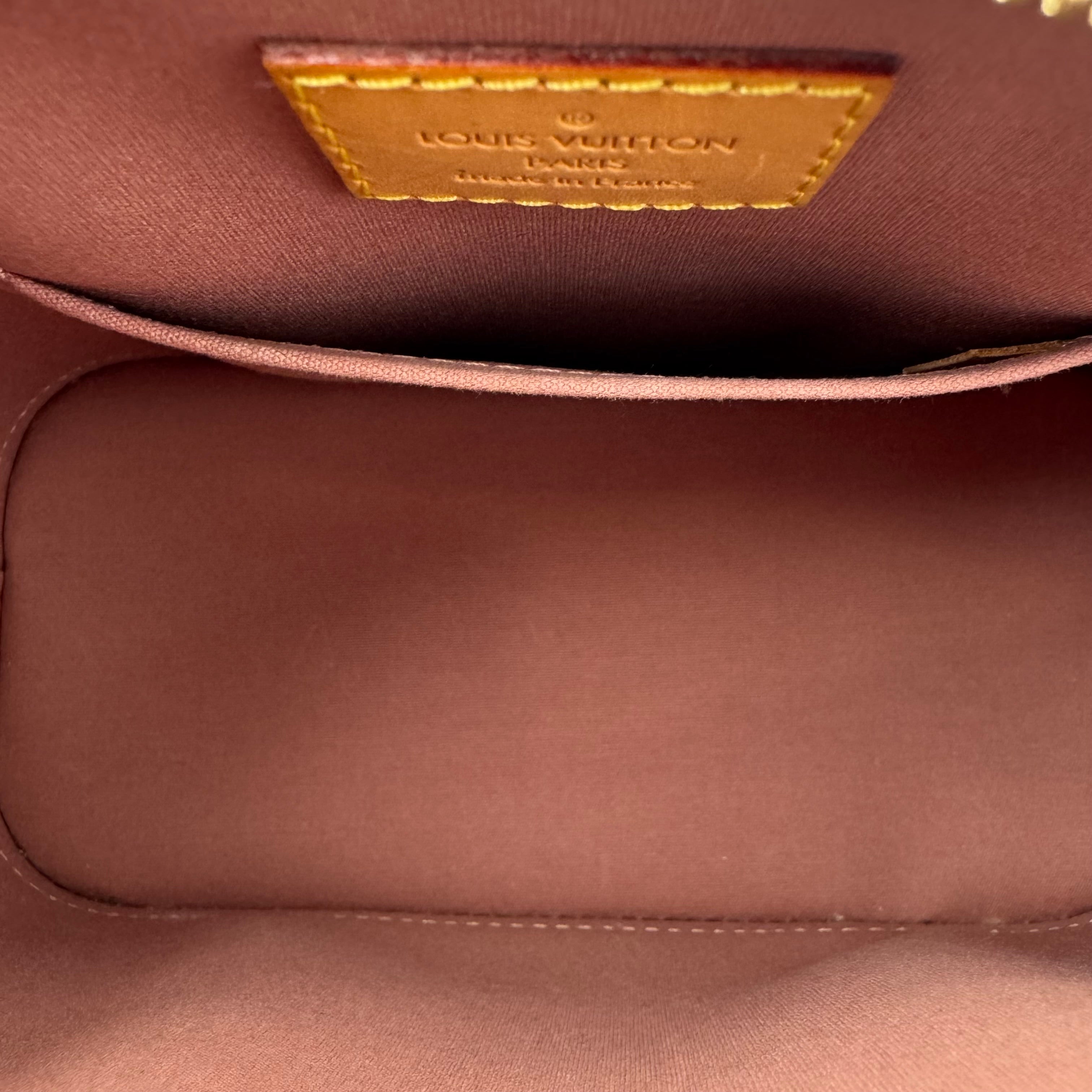 Louis Vuitton Vernis Leather Alma BB, Brown Top Handle Bag J3238 | Pre-Owned Like New Brown Vernis Vernis leather