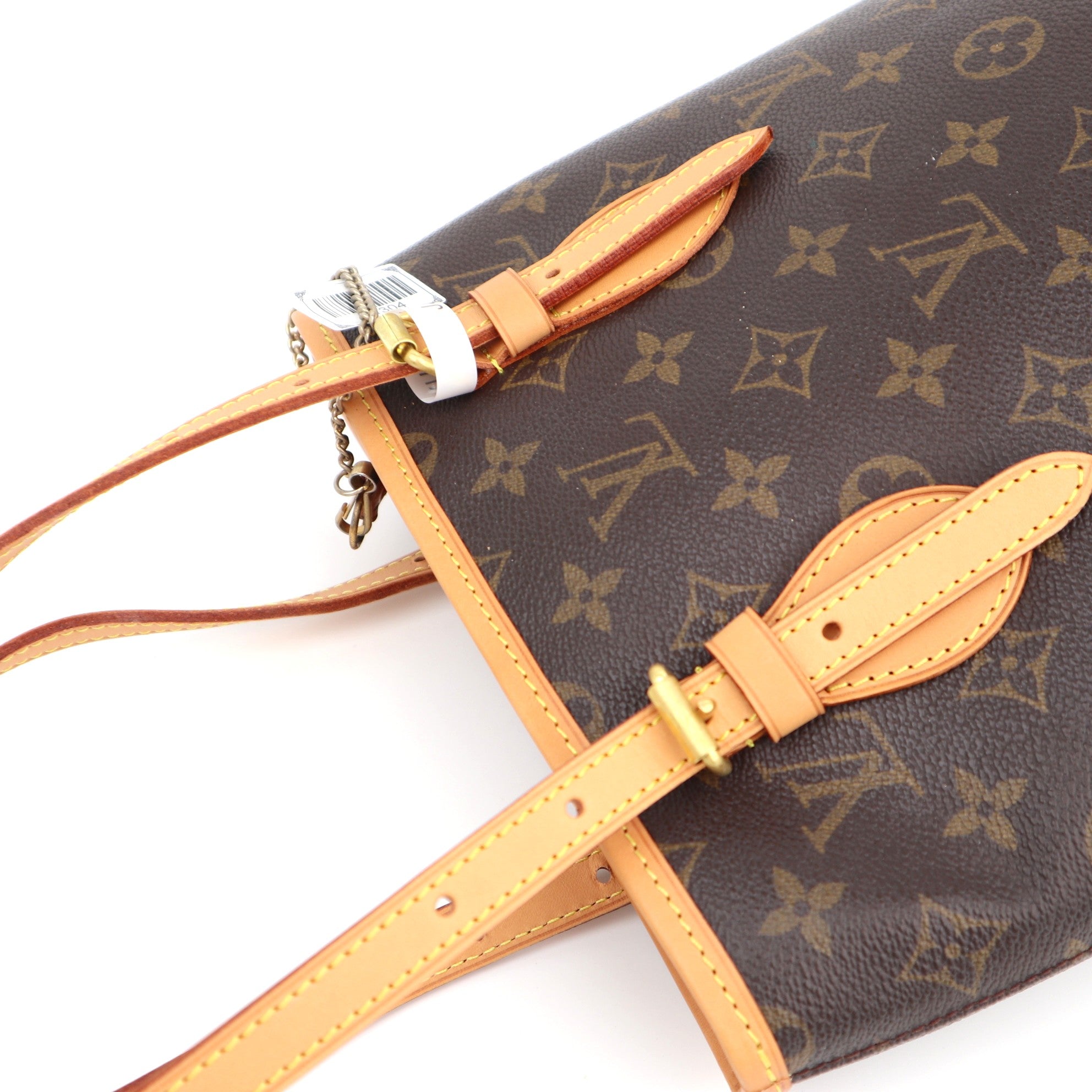 C1304R Louis Vuitton Monogram Canvas Petit Bucket Bag w/ Accessories Pouch-Pre Owned