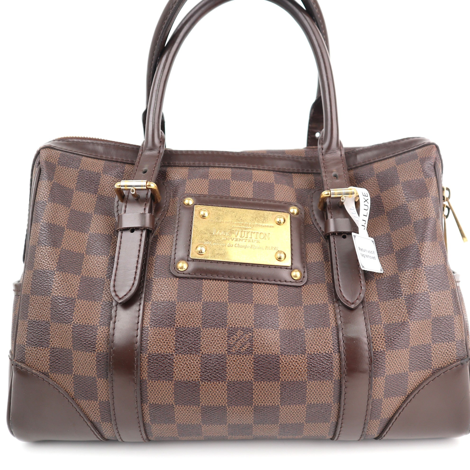 Louis Vuitton Damier Ebene Berkeley Shoulder Bag C1807 | Pre-Owned Excellent Brown Damier Ebene Canvas
