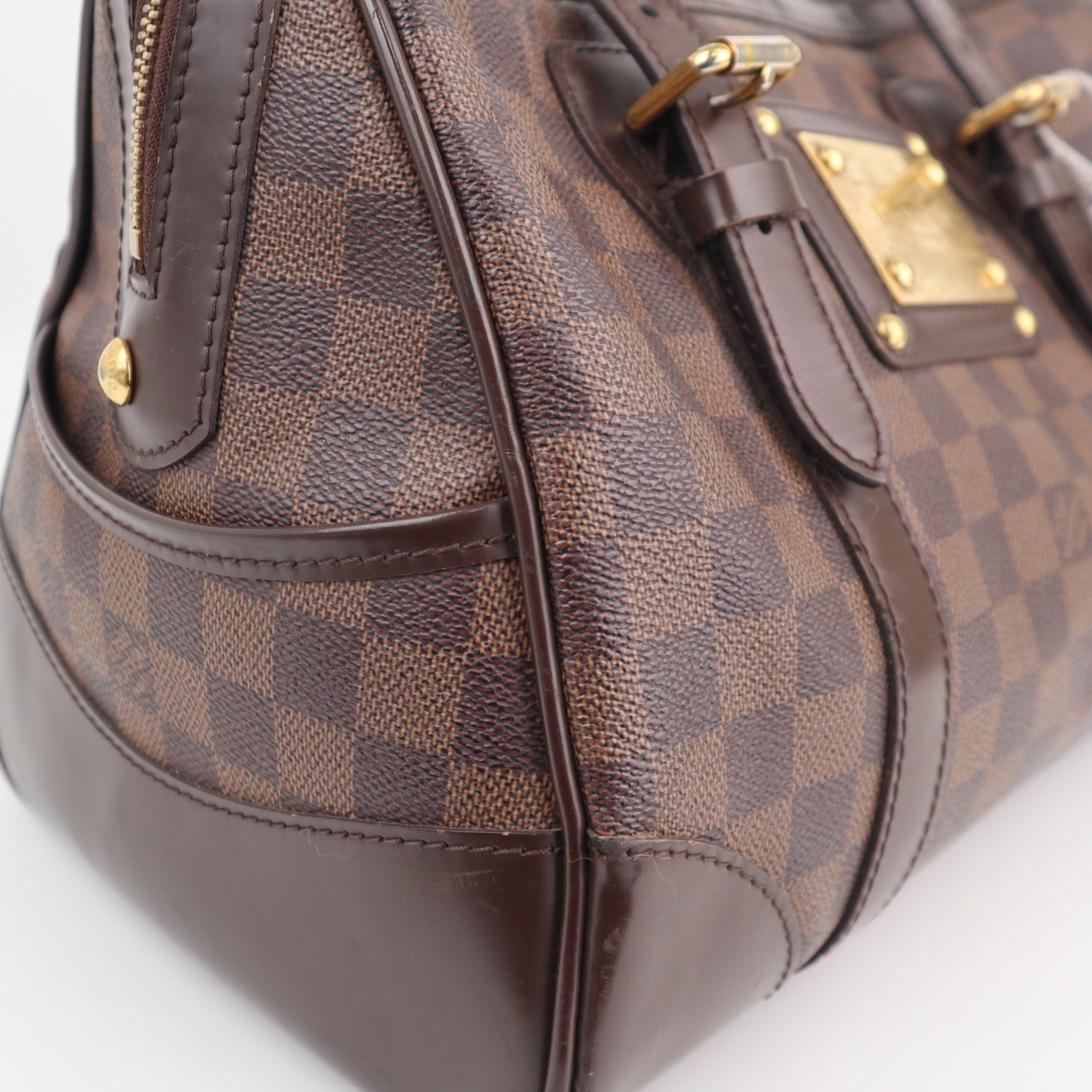 Louis Vuitton Damier Ebene Berkeley Shoulder Bag C1807 | Pre-Owned Excellent Brown Damier Ebene Canvas