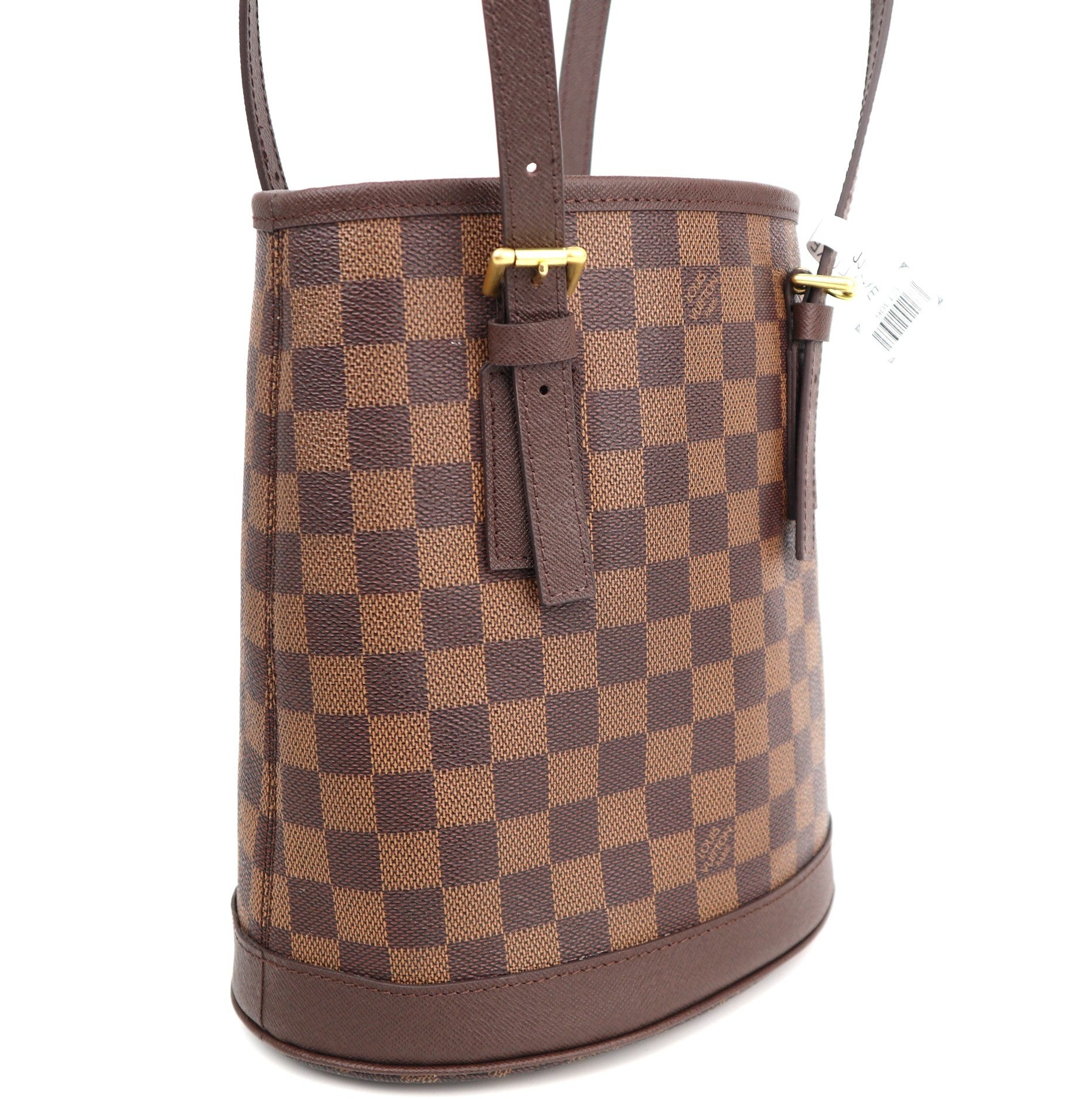 C1306 Louis Vuitton Damier Ebene Bucket PM Shoulder Bag-Pre Owned