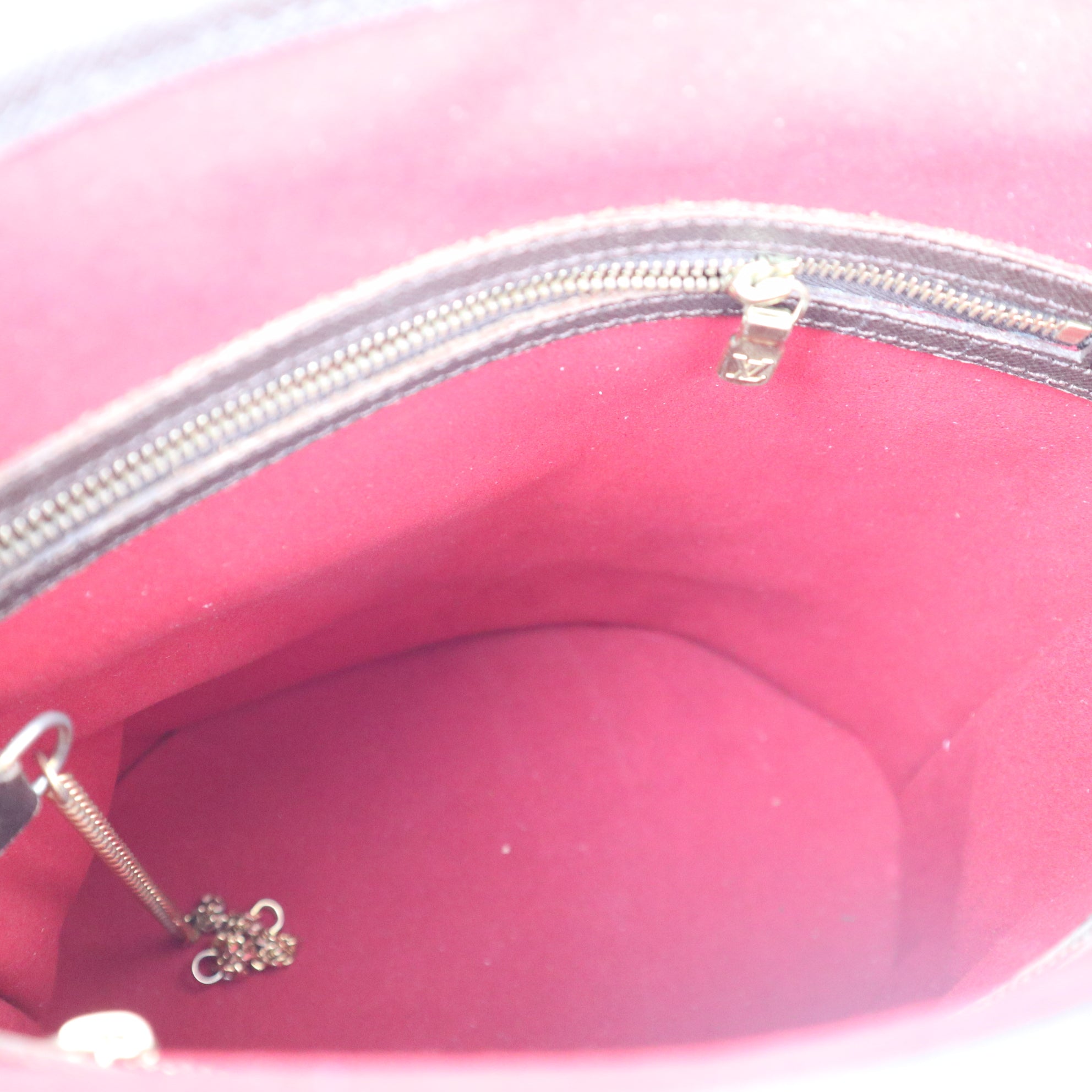 C1306 Louis Vuitton Damier Ebene Bucket PM Shoulder Bag-Pre Owned