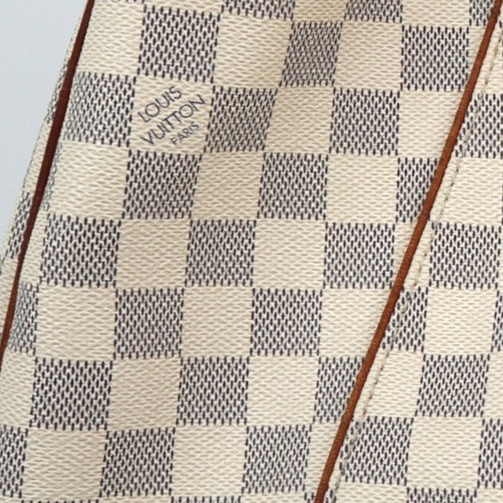 Louis Vuitton Damier Azur Galliera PM Shoulder Bag C1887 | Pre-Owned Very Good White / Blue Damier Azur Canvas