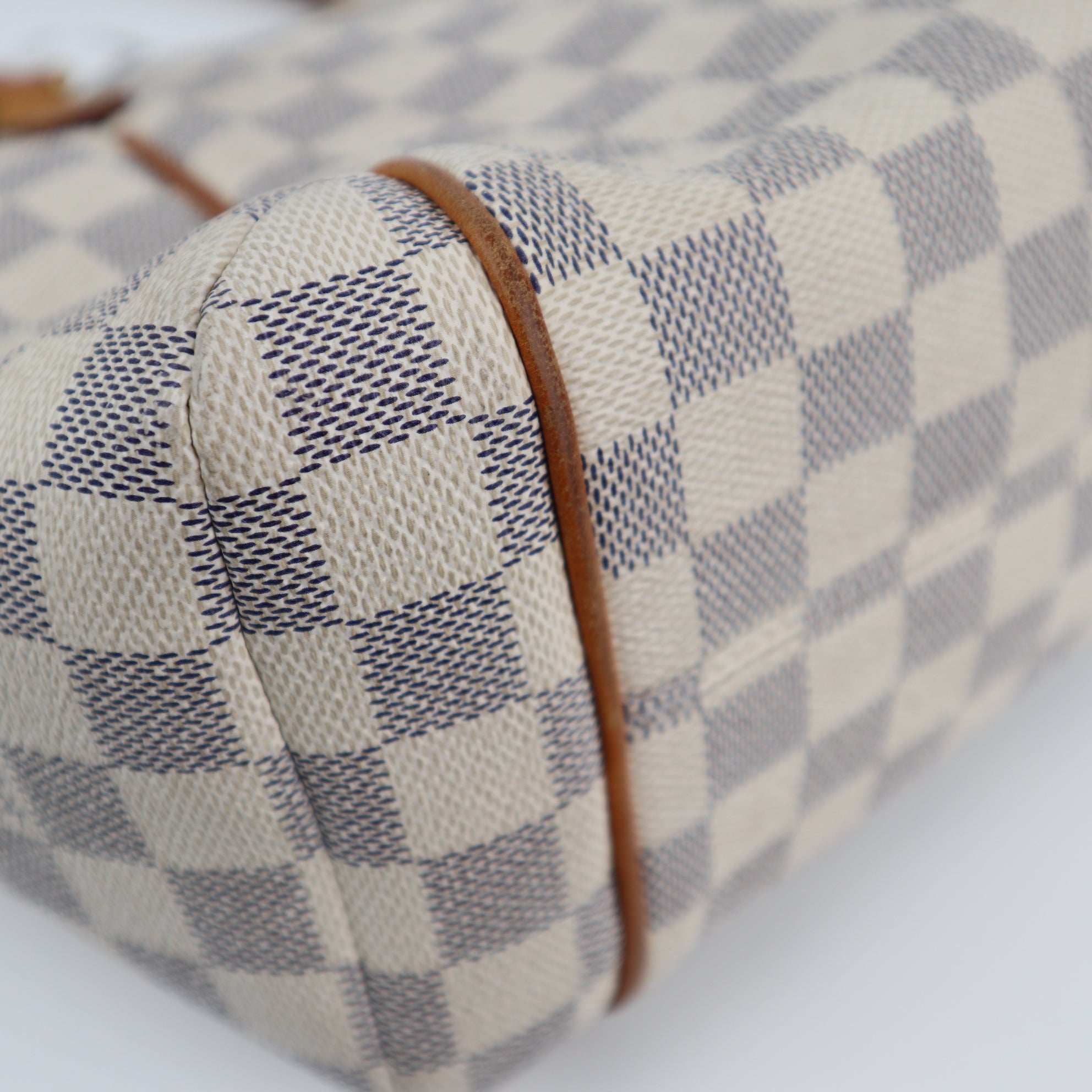Louis Vuitton Damier Azur Totally PM Tote Bag C1888 | Pre-Owned Very Good White / Blue Damier Azur Canvas
