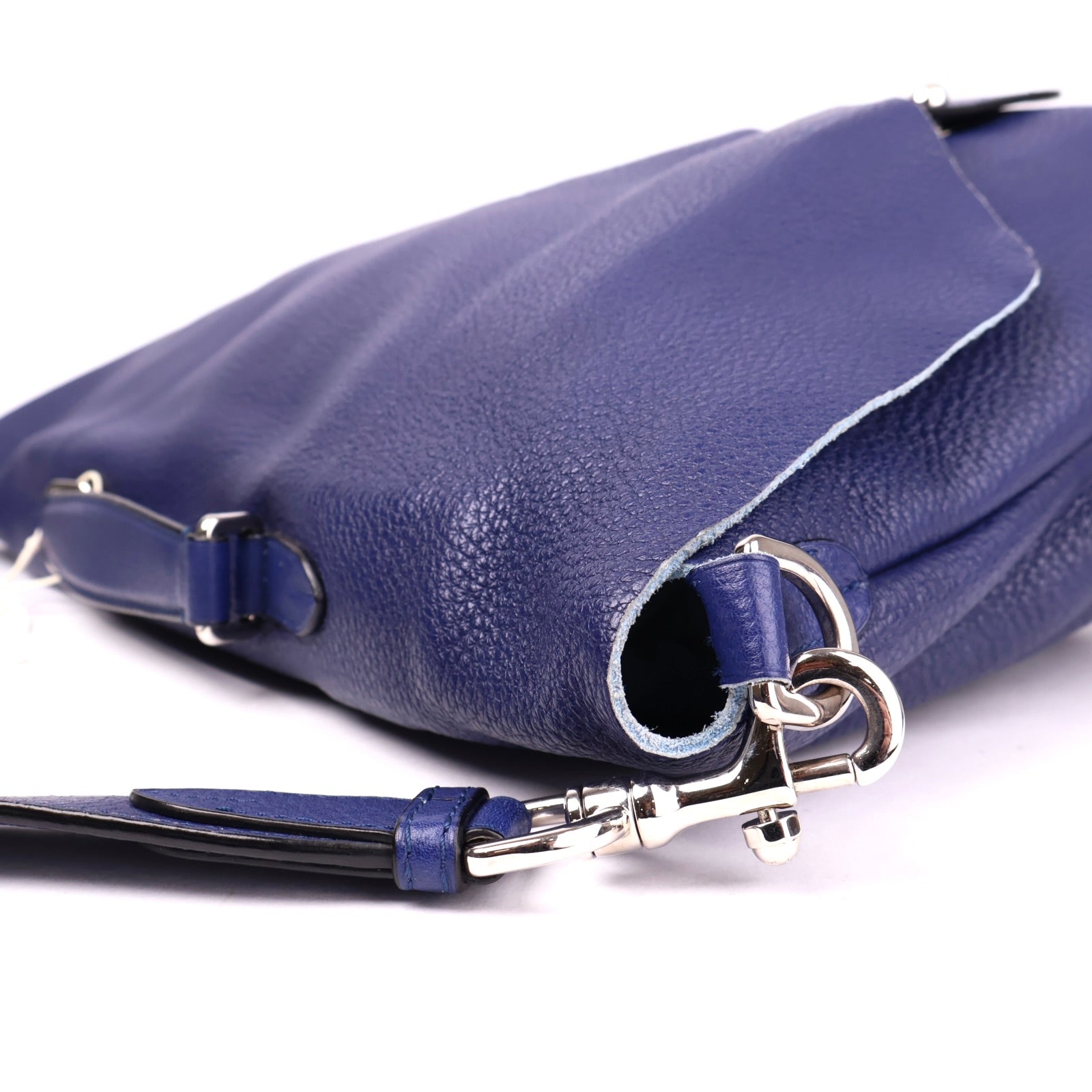 J3584 Loewe Leather Lorca Blue Handle Bags- Pre Owned