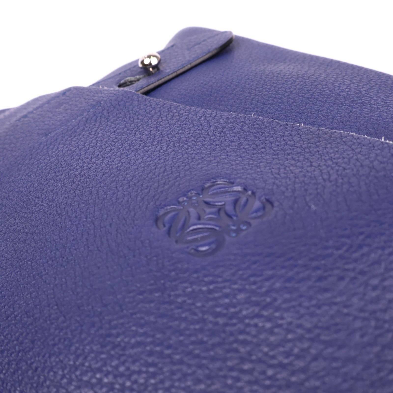 J3584 Loewe Leather Lorca Blue Handle Bags- Pre Owned