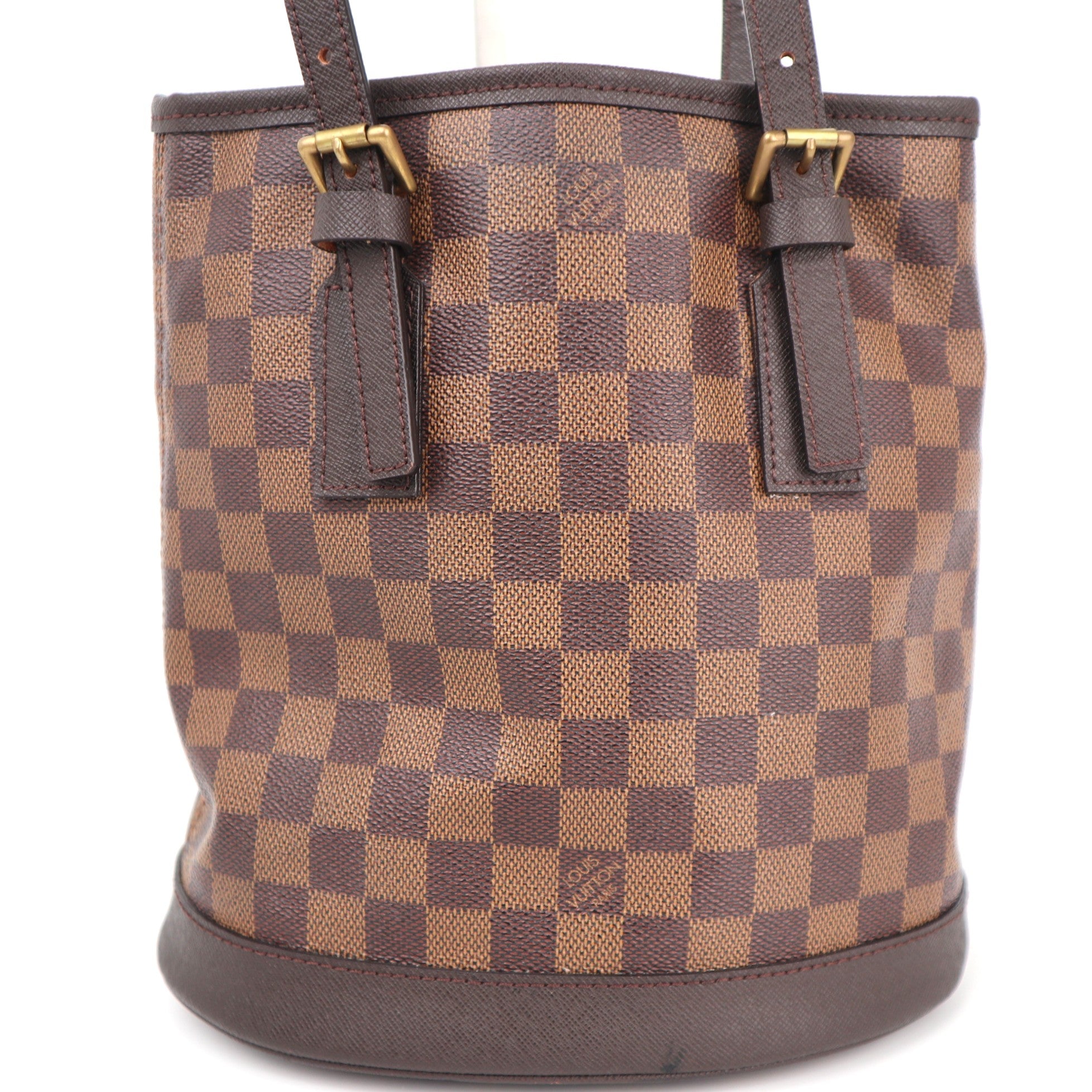 C1906R Louis Vuitton Bucket Bag Marais Bucket | Pre-Owned Excellent Brown Damier Ebene Canvas