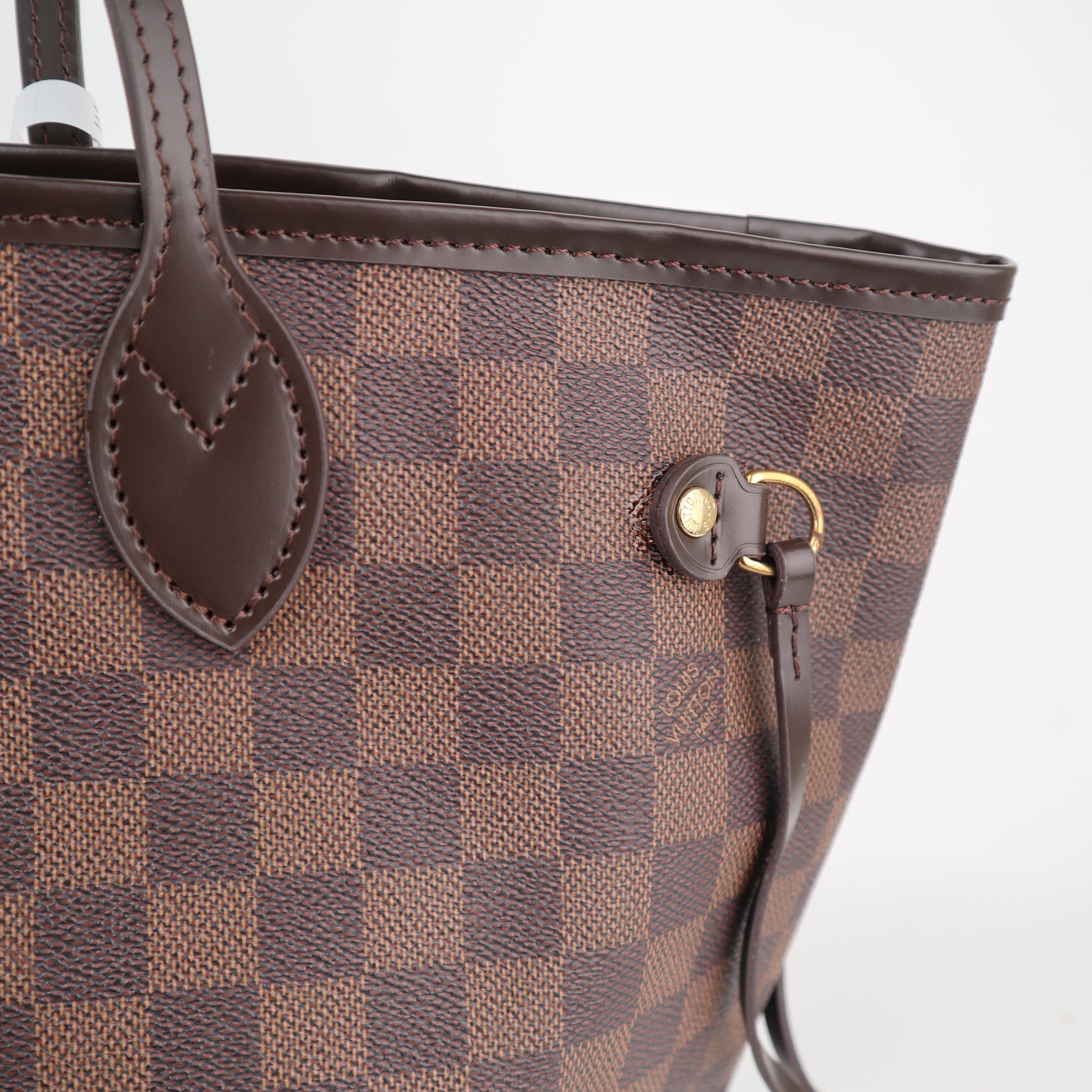 C1916R Louis Vuitton Shoulder Bag Damier Ebene Neverfull MM | Pre-Owned Excellent Brown Canvas Damier Ebene