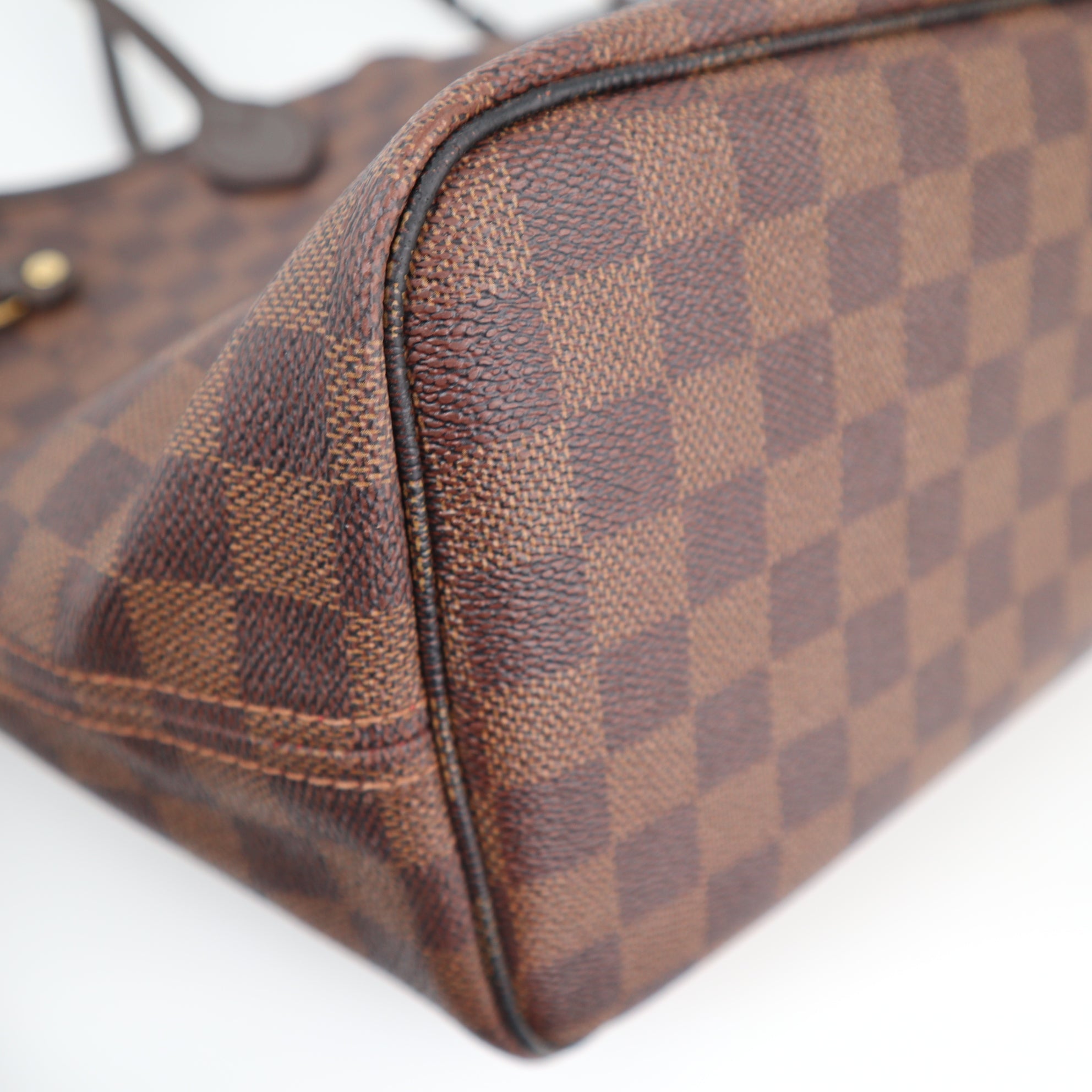 C1916R Louis Vuitton Shoulder Bag Damier Ebene Neverfull MM | Pre-Owned Excellent Brown Canvas Damier Ebene