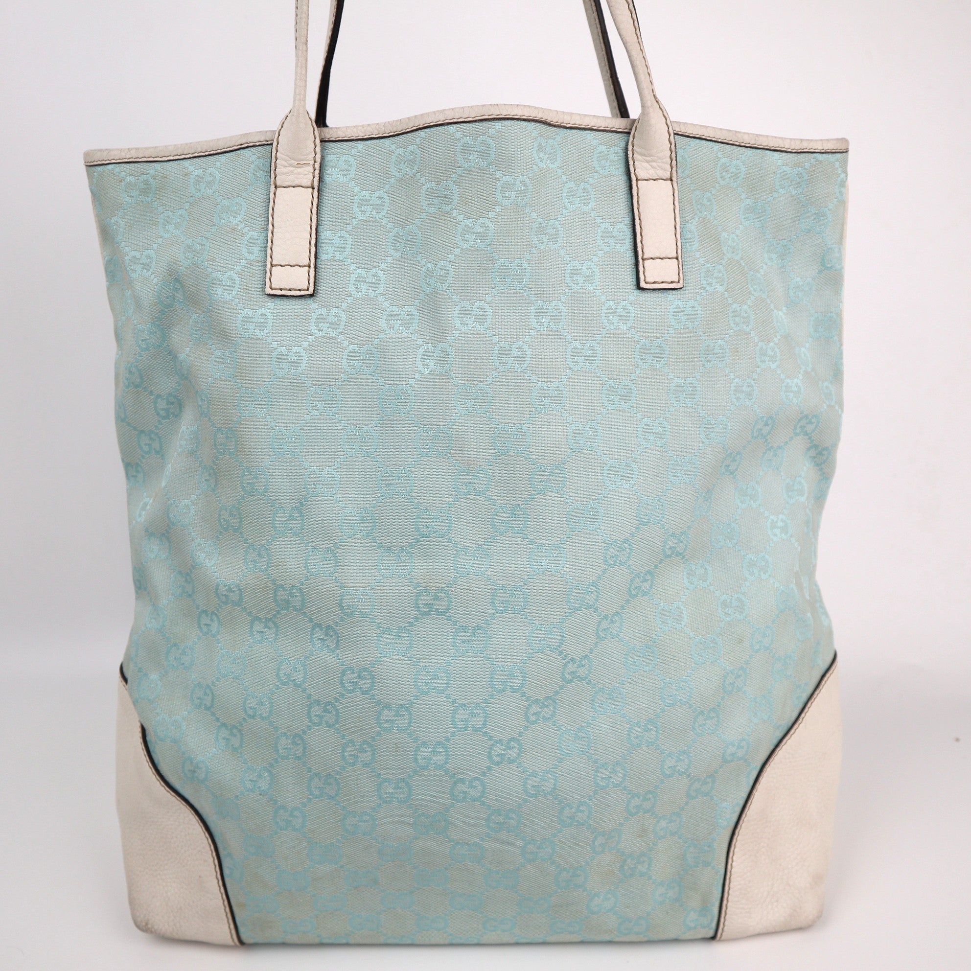 C1921 Gucci Tote Bag GG Canvas Tote Blue | Pre-Owned Very Good Blue Canvas GG