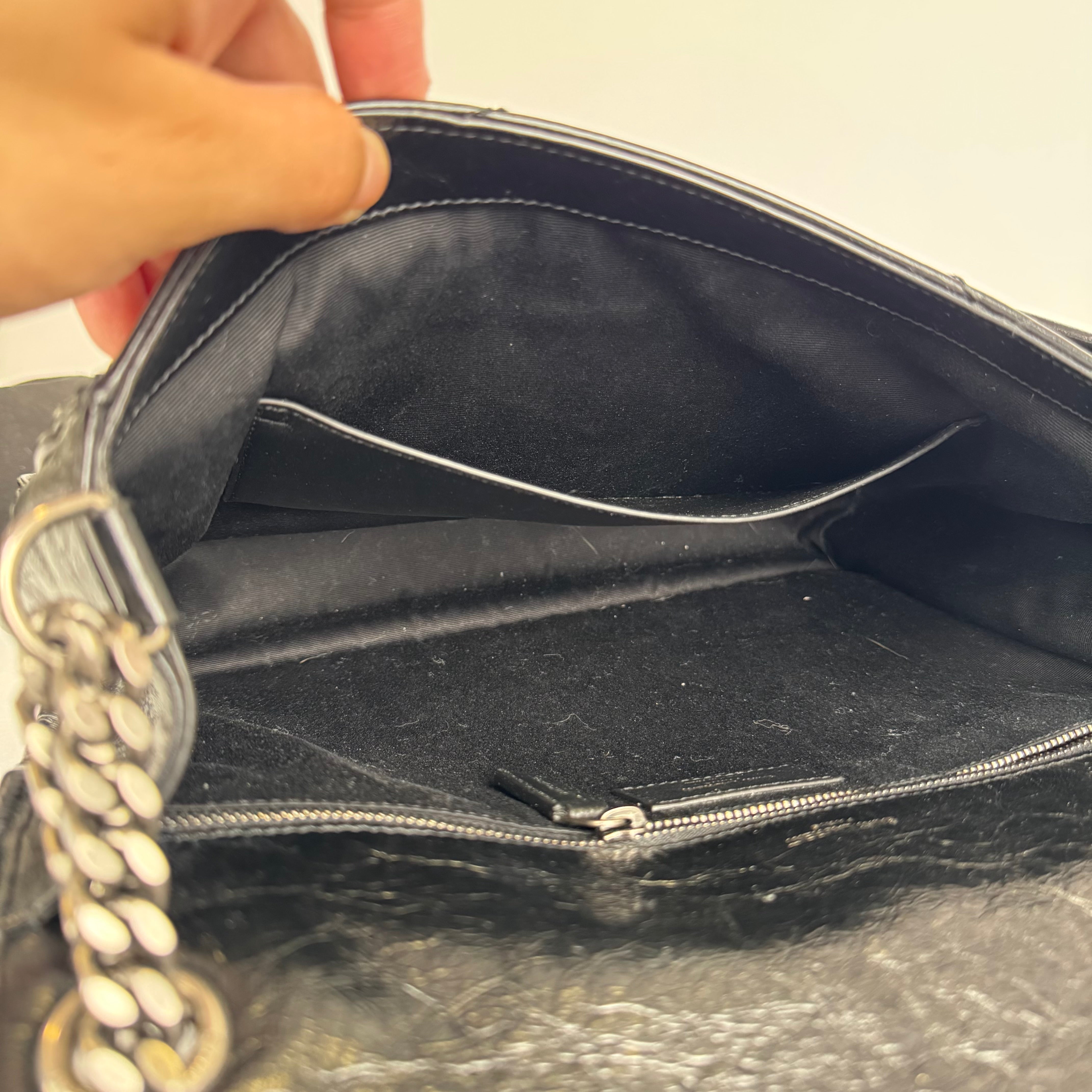 PRE OWNED- Saint Laurent Black Medium Niki Shoulder Bag J0481B78921