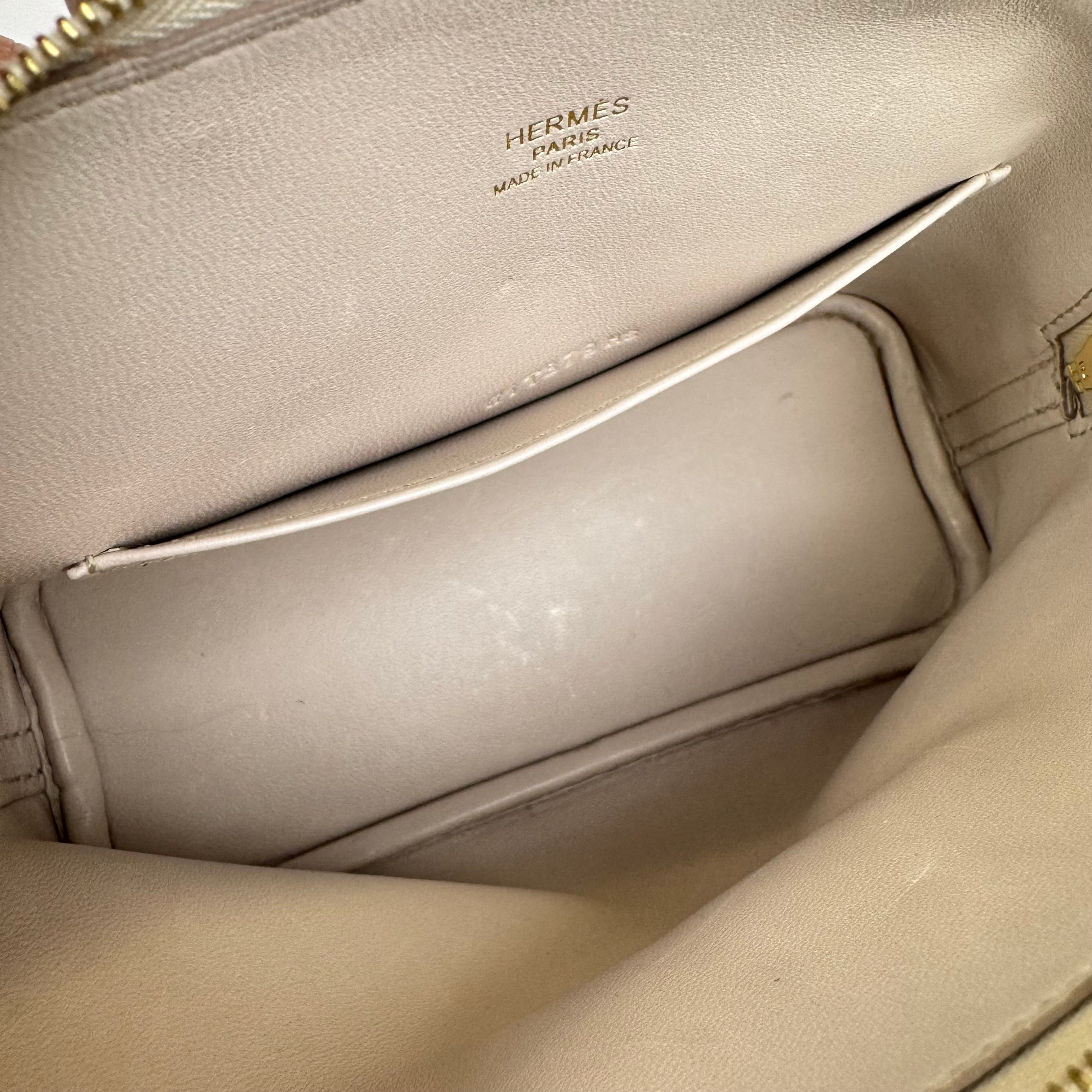 PRE OWNED- HERMES SAC BOLIDE 1923 MINI J0650B11891